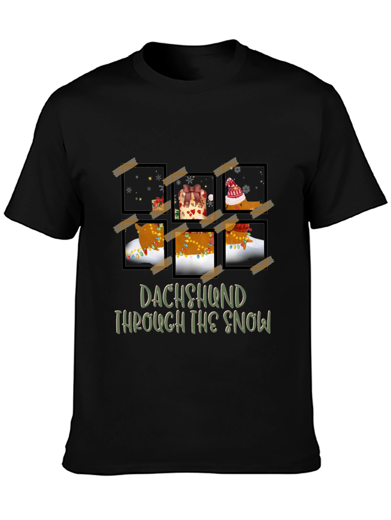 Dachshund Through The Snow Graphic Tee