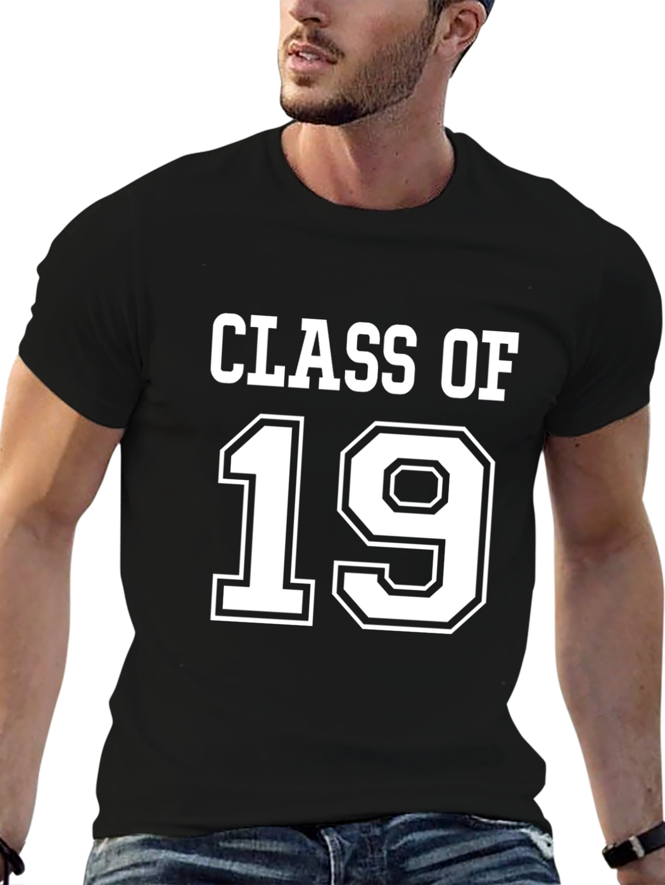 Class of 19 Graphic Print T-Shirt