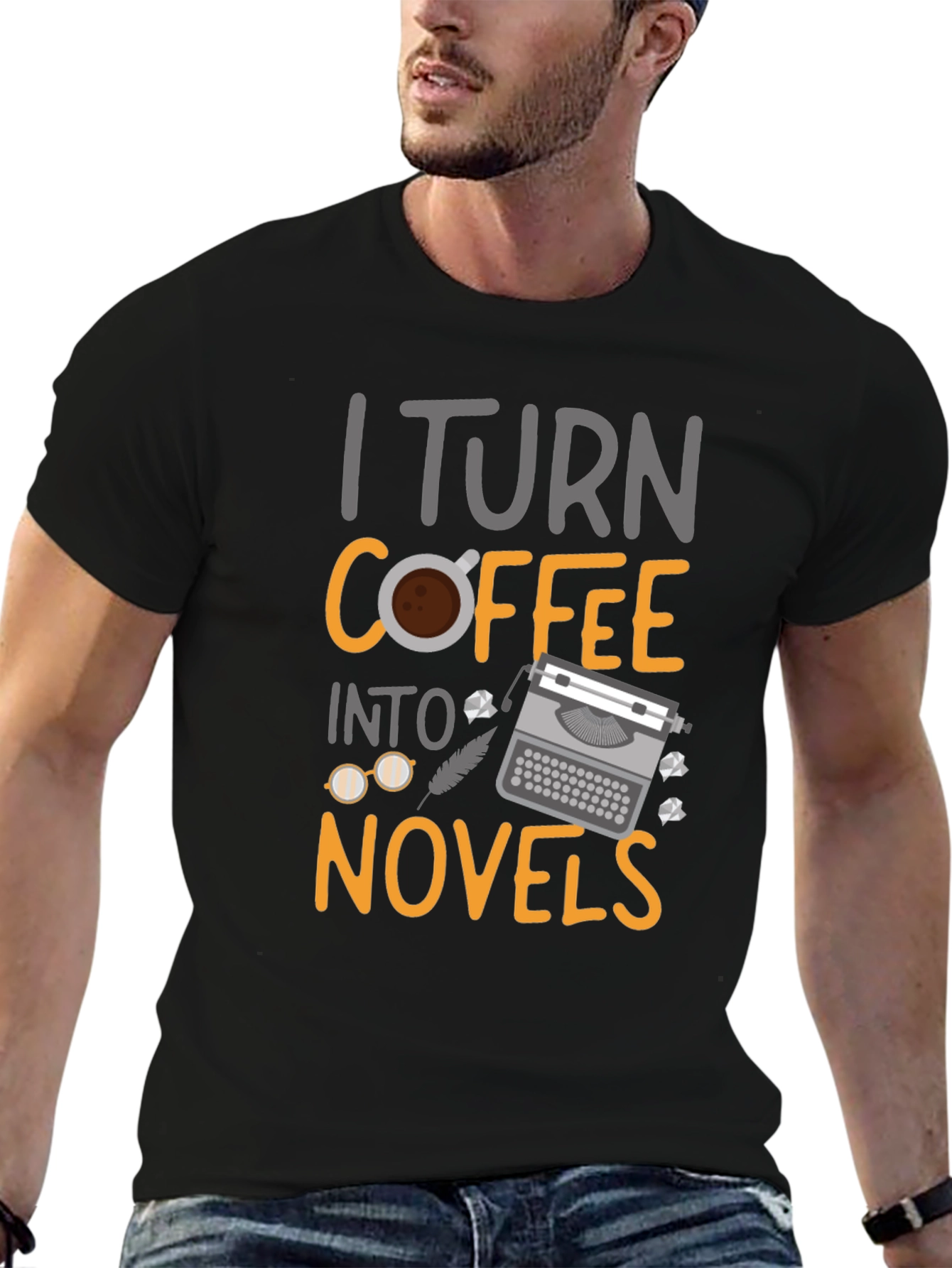 I Turn Coffee into Novels Graphic T-Shirt