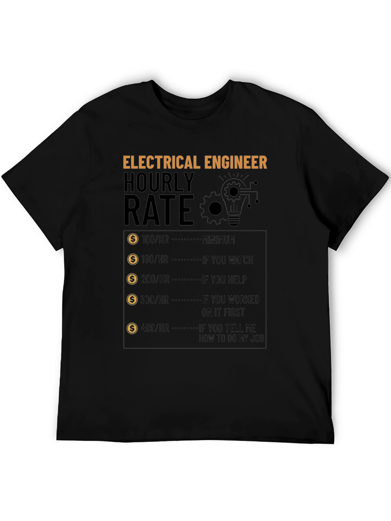 Electrical Engineer Hourly Rate T-Shirt