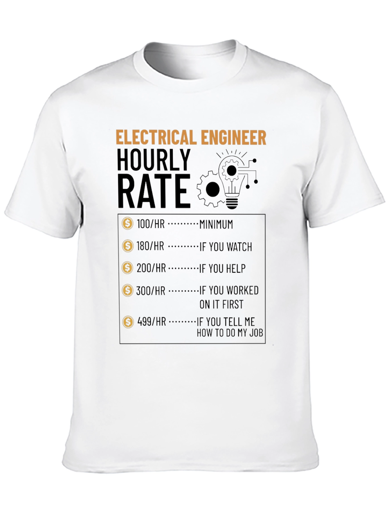 Electrical Engineer Hourly Rate T-Shirt