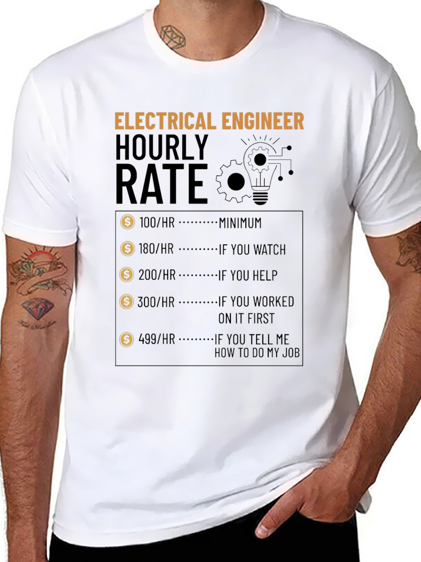 Electrical Engineer Hourly Rate T-Shirt