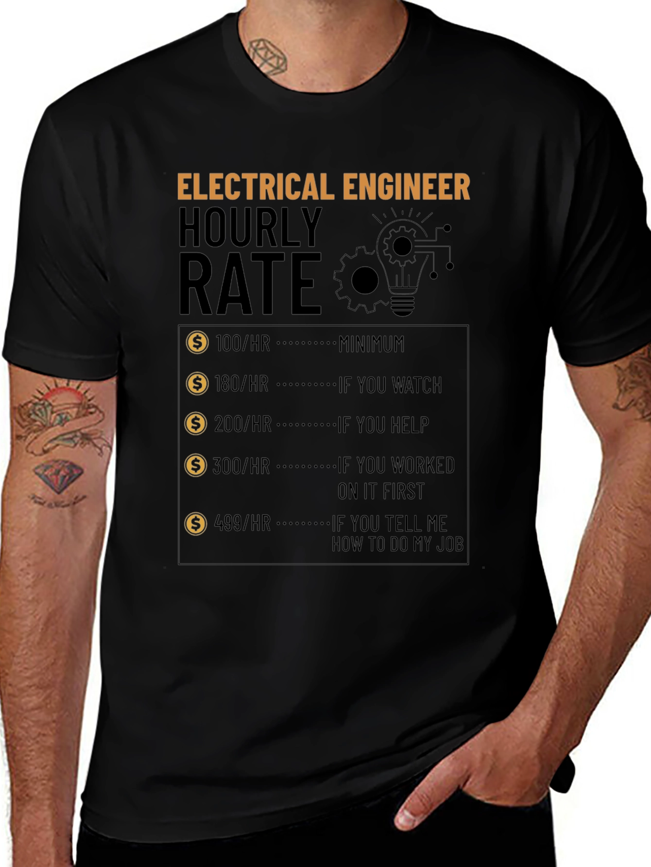 Electrical Engineer Hourly Rate T-Shirt