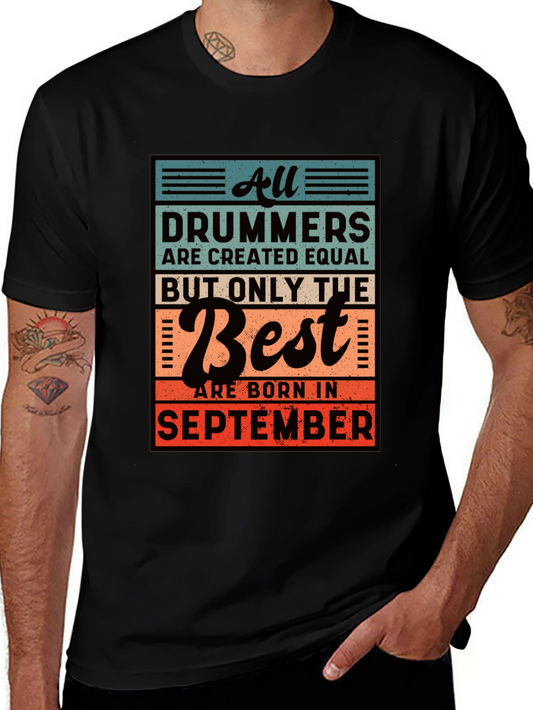 Drummer September Birthday T-Shirt