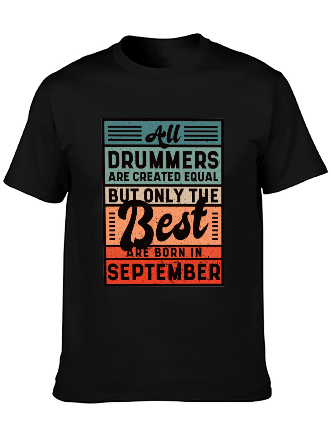 Drummer September Birthday T-Shirt