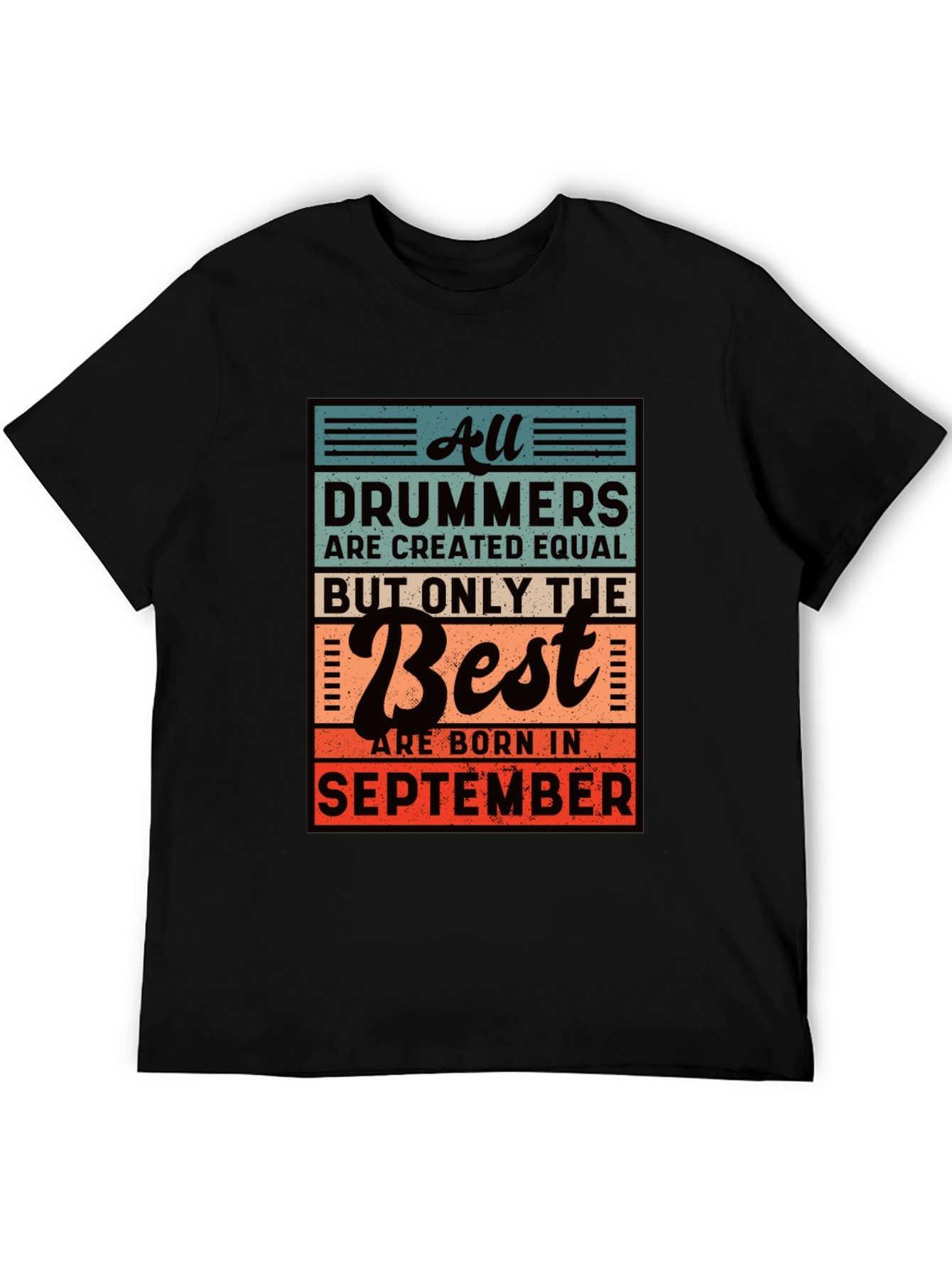 Drummer September Birthday T-Shirt