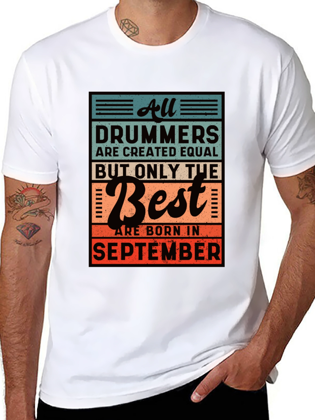 Drummer September Birthday T-Shirt
