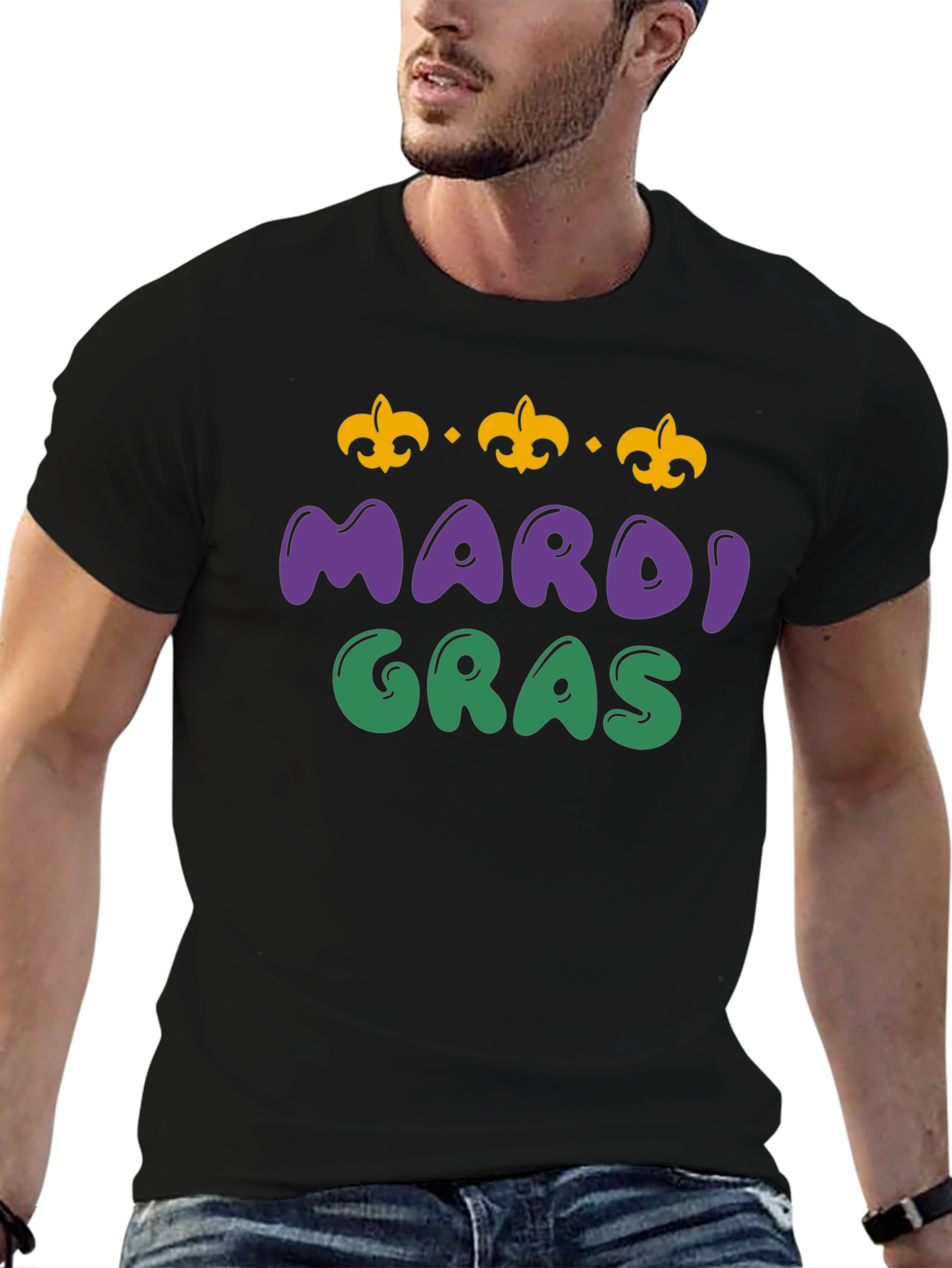 Mardi Gras T-Shirt - Fleur de Lis Design