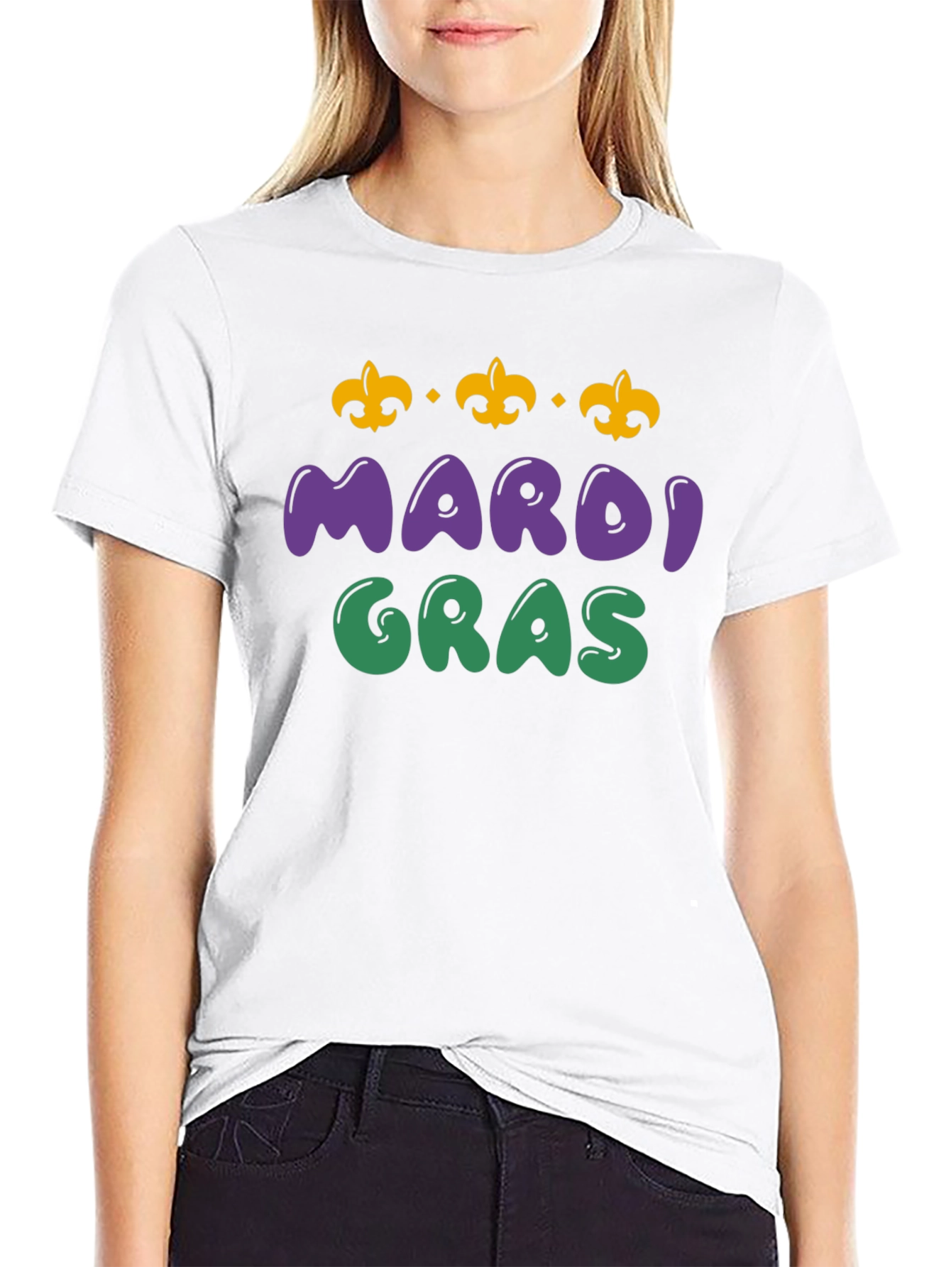 Mardi Gras T-Shirt - Fleur de Lis Design