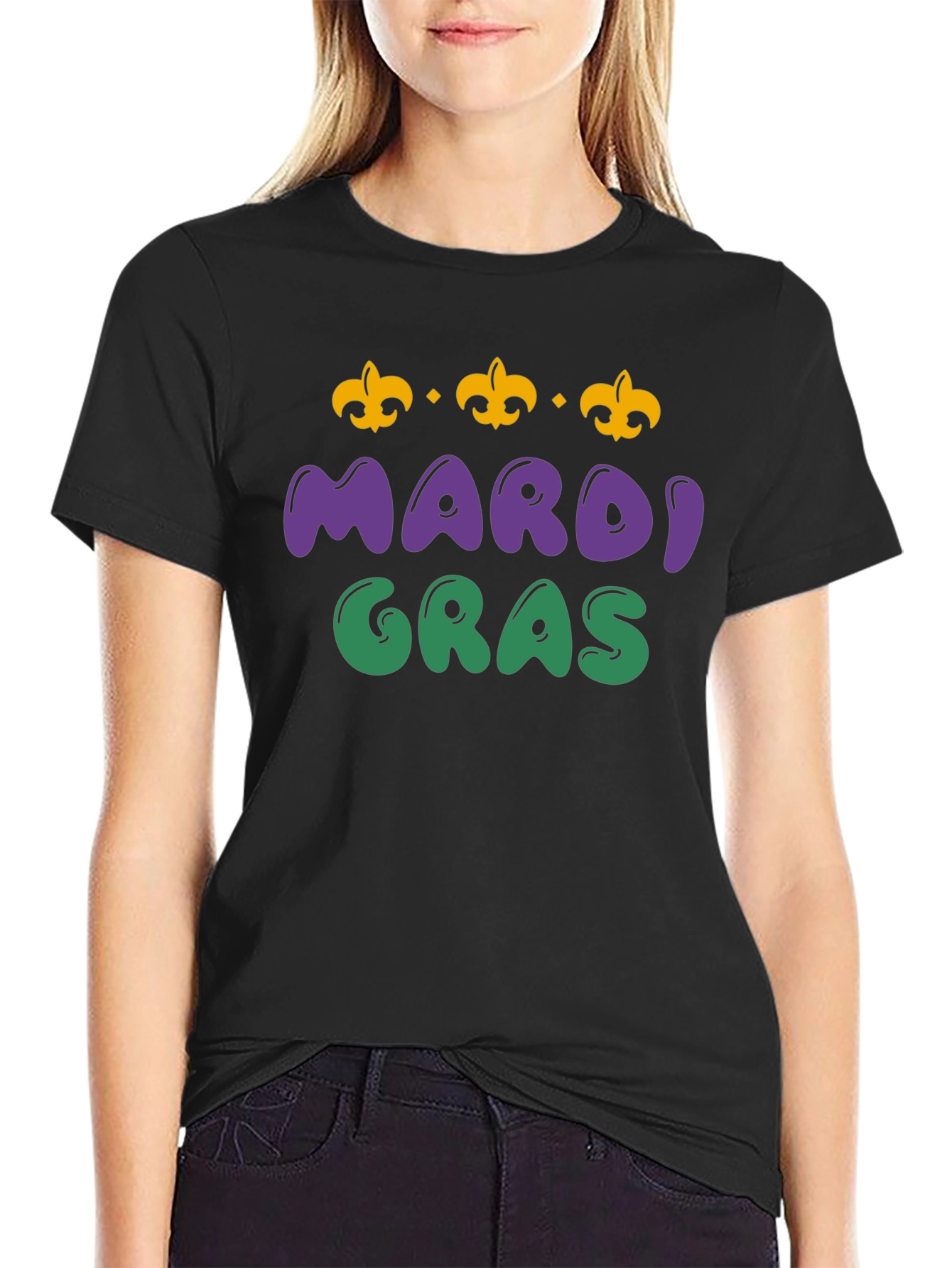 Mardi Gras T-Shirt - Fleur de Lis Design