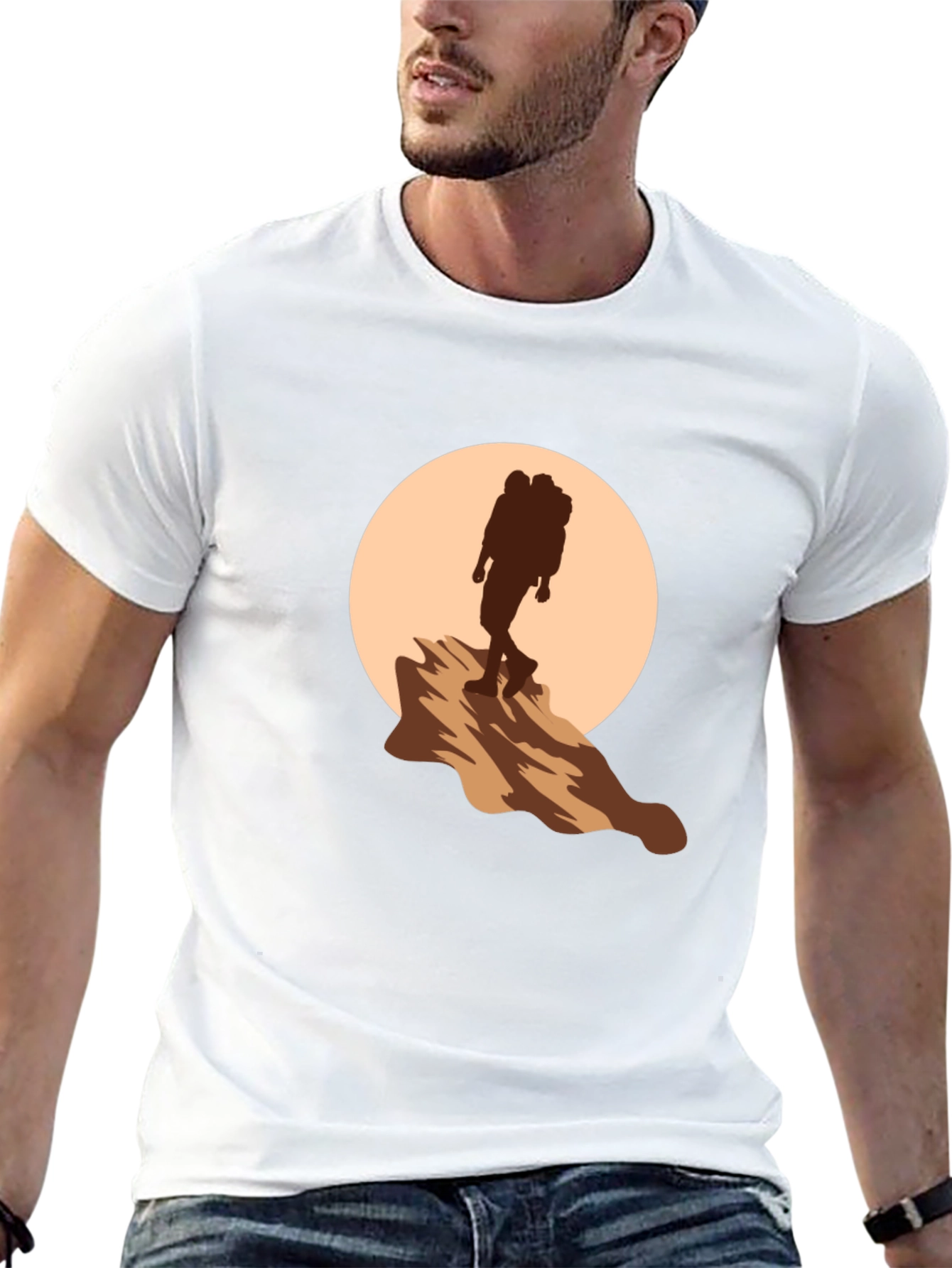Hiking Silhouette Graphic Tee - Adventure Ready