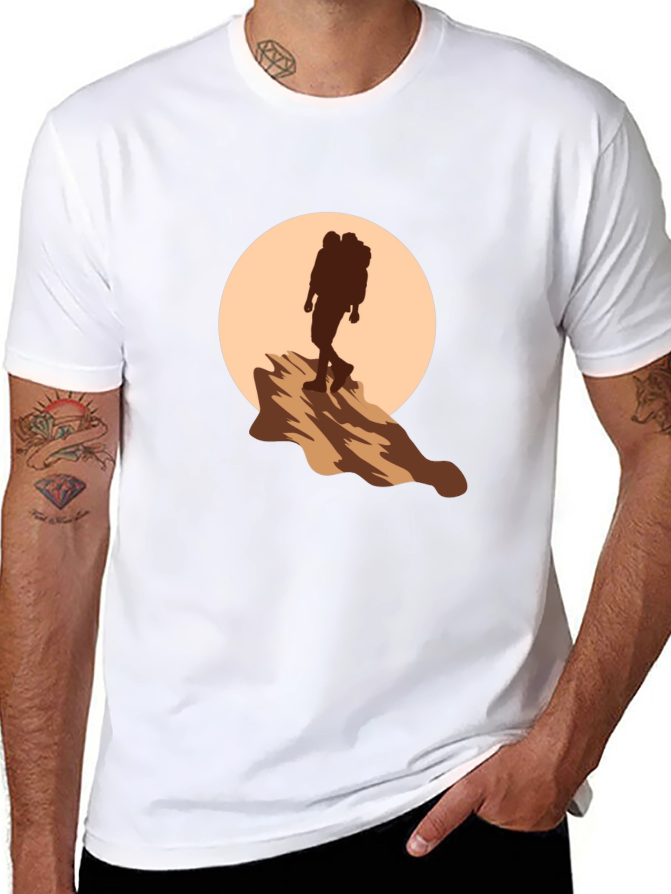 Hiking Silhouette Graphic Tee - Adventure Ready