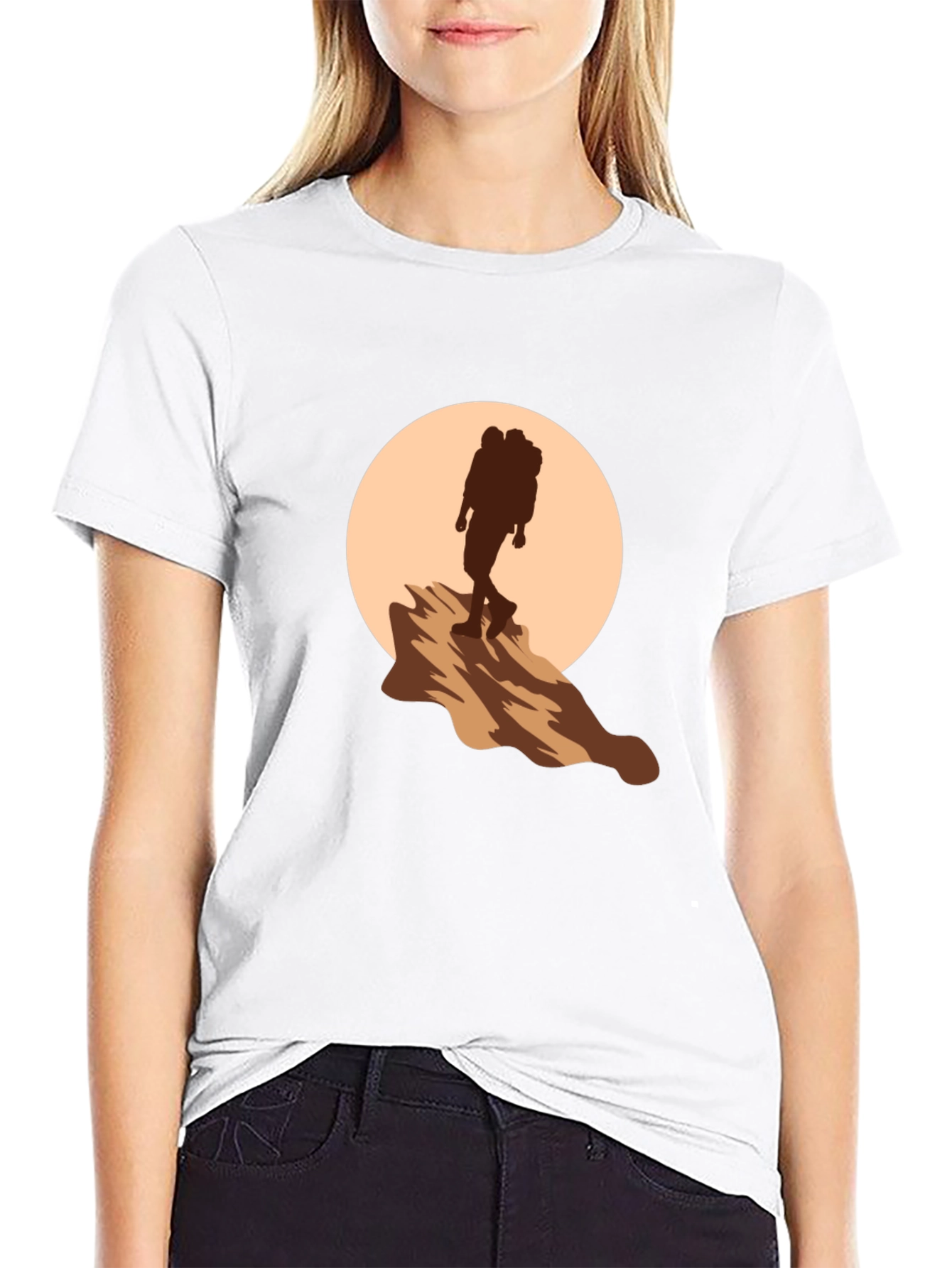 Hiking Silhouette Graphic Tee - Adventure Ready
