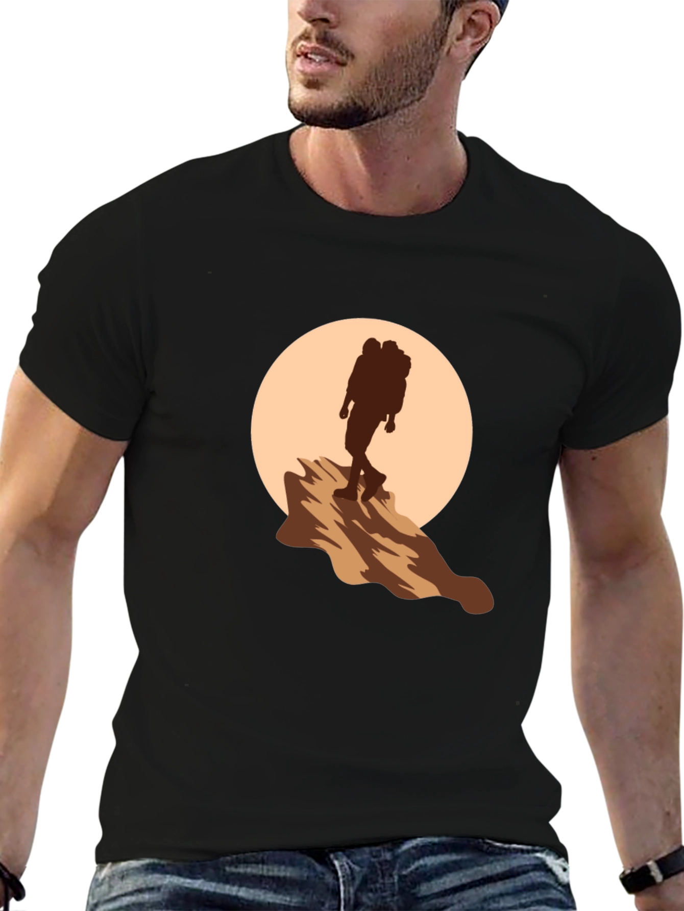 Hiking Silhouette Graphic Tee - Adventure Ready