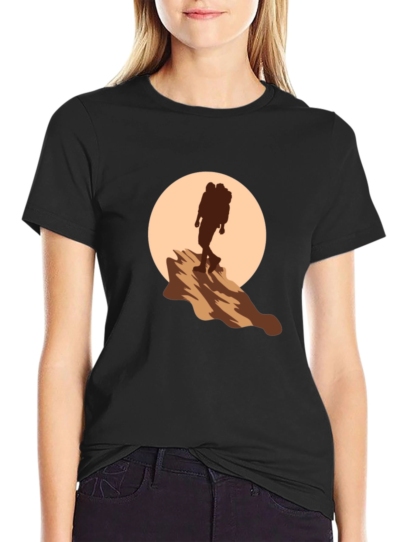 Hiking Silhouette Graphic Tee - Adventure Ready