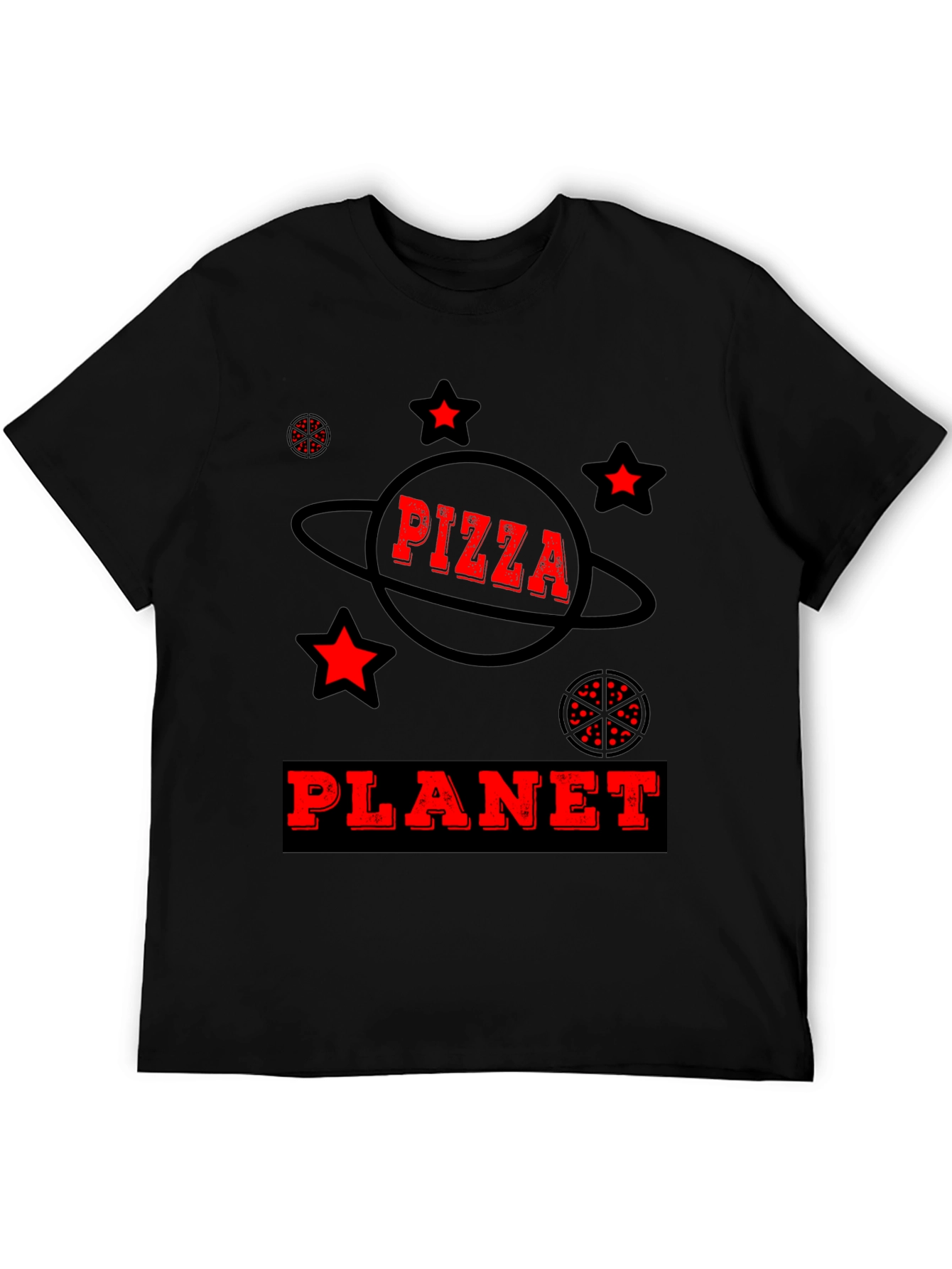 Pizza Planet Graphic Tee - Fun Space Design