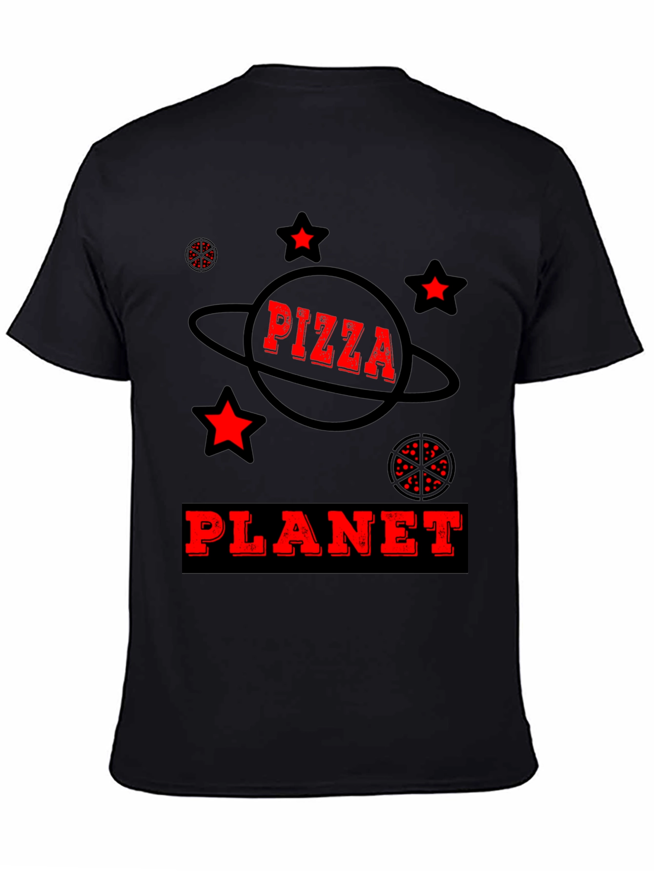 Pizza Planet Graphic Tee - Fun Space Design