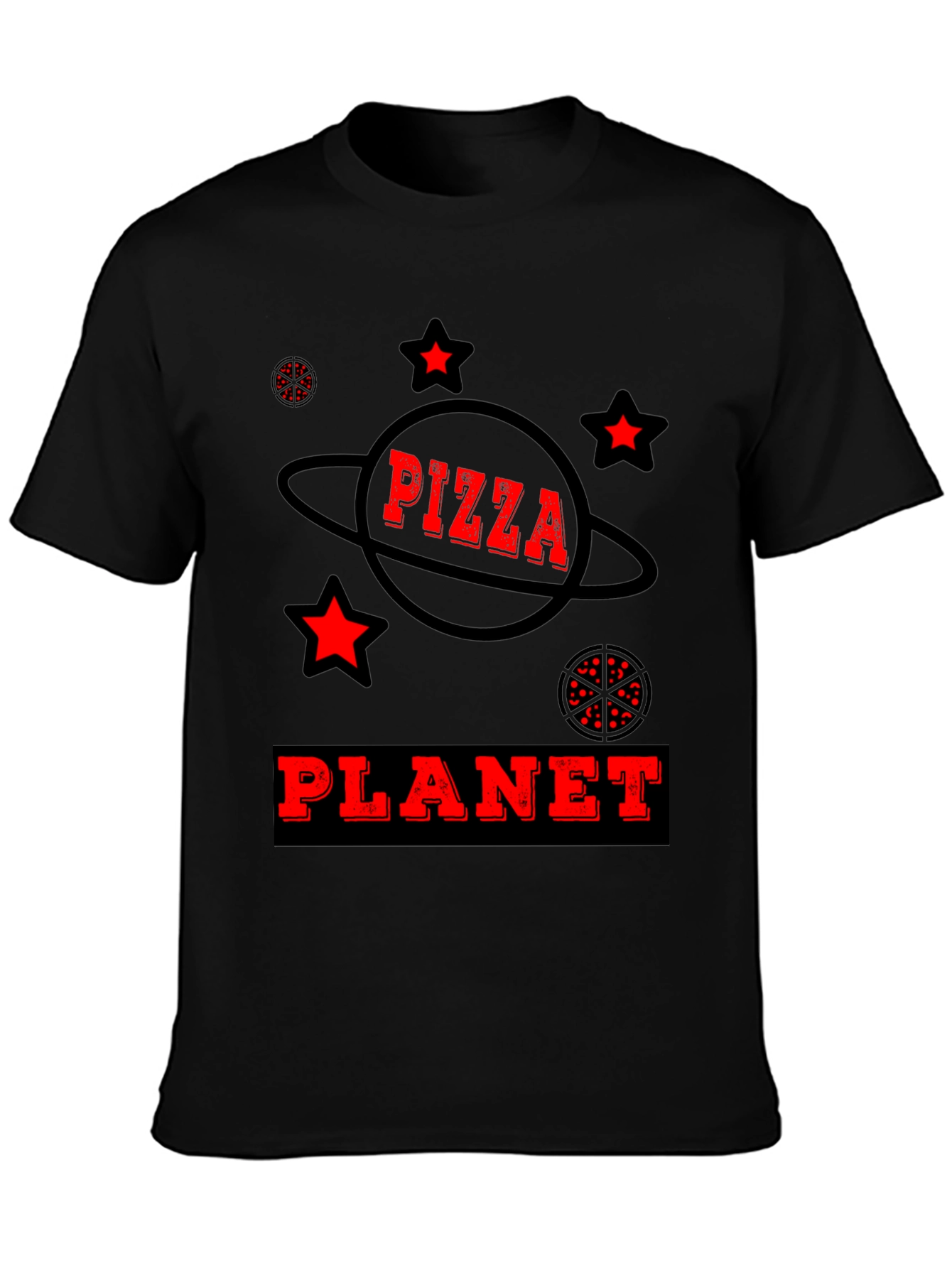 Pizza Planet Graphic Tee - Fun Space Design