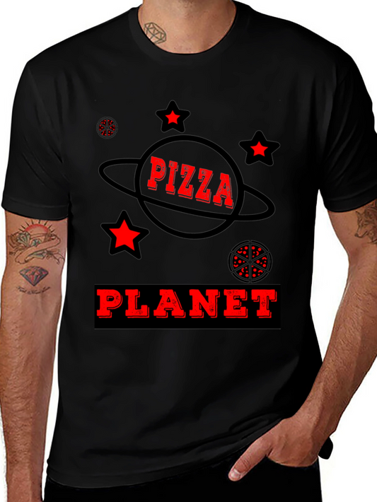 Pizza Planet Graphic Tee - Fun Space Design
