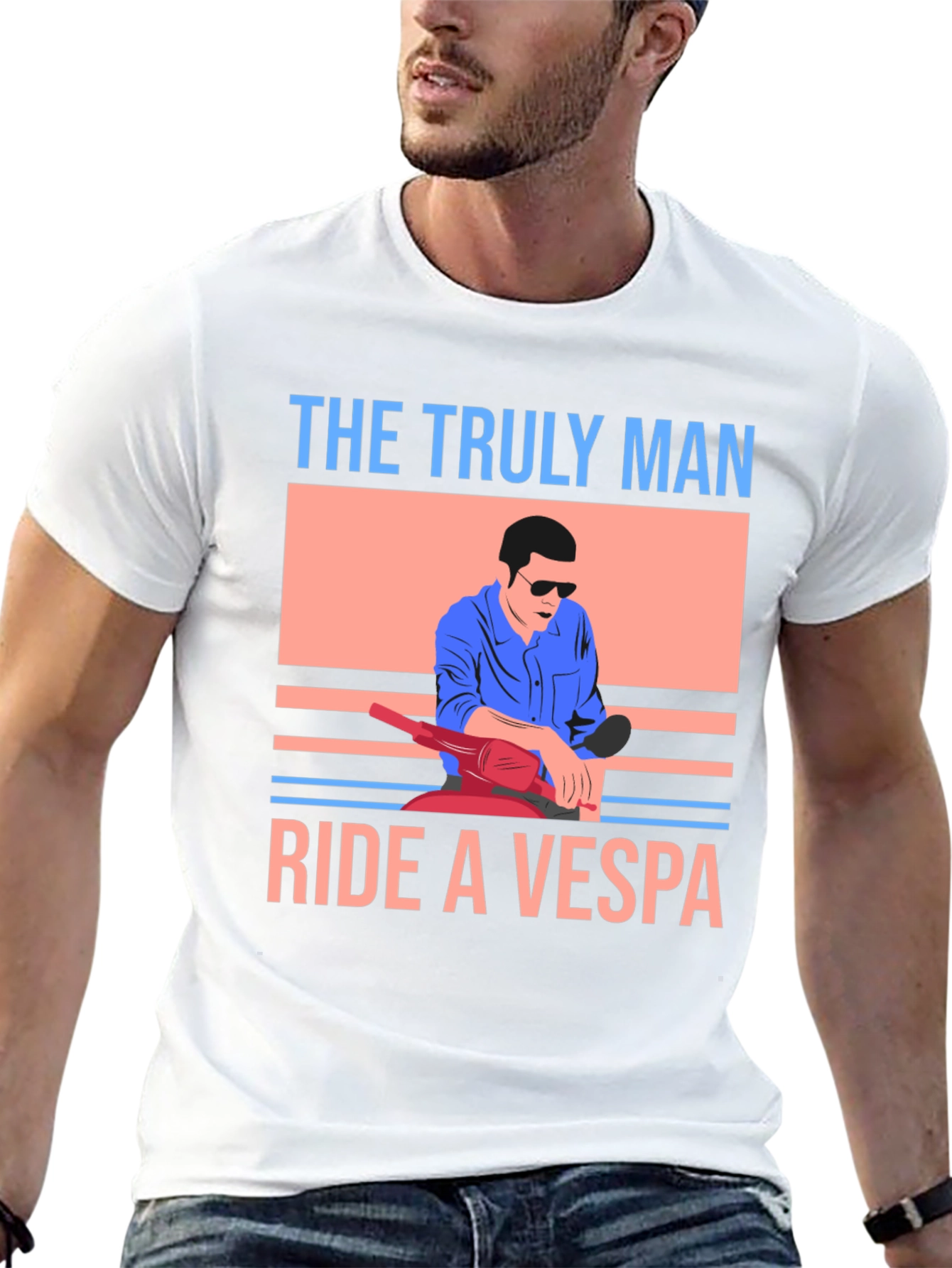 The Truly Man Ride a Vespa T-Shirt