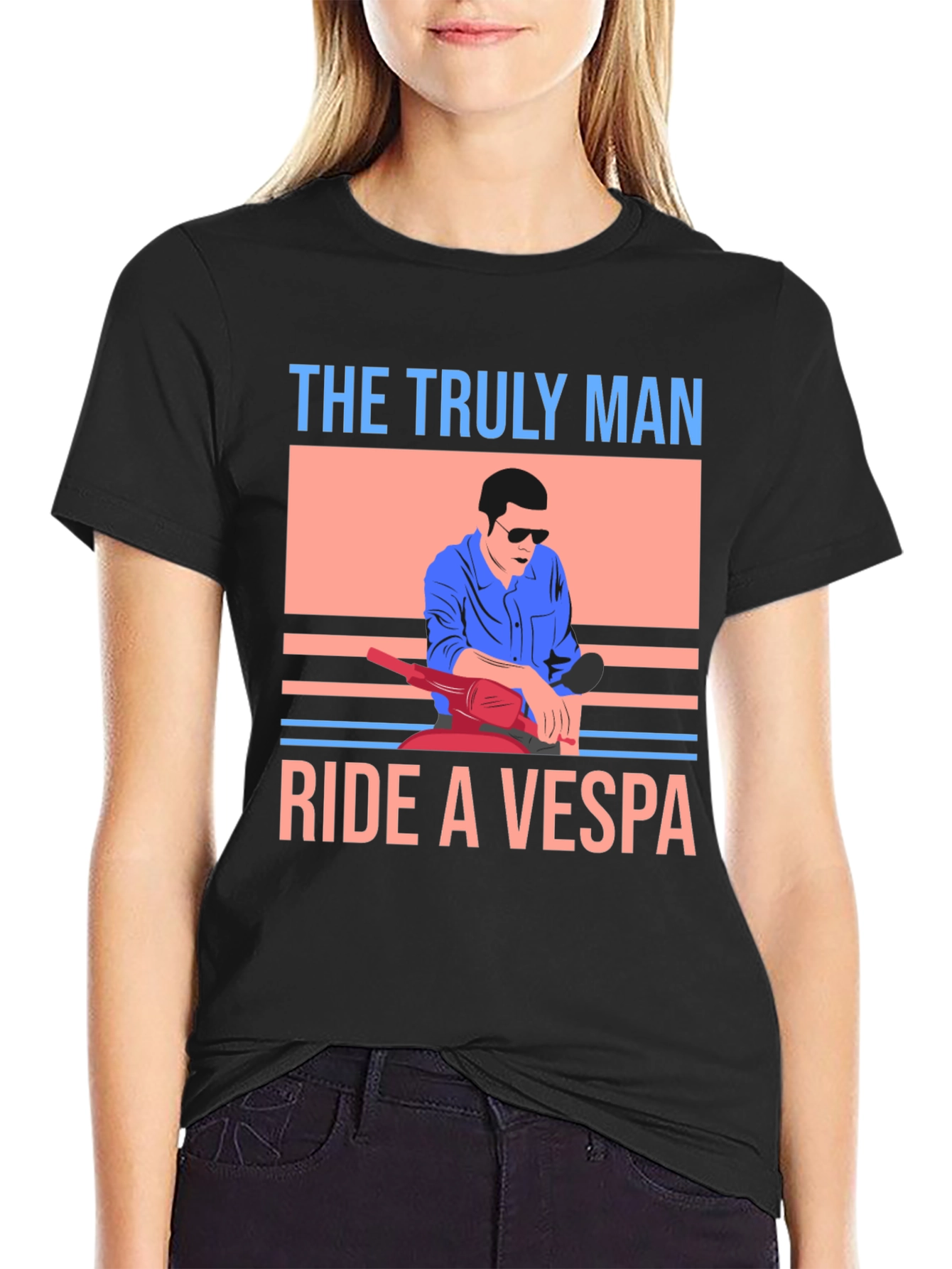 The Truly Man Ride a Vespa T-Shirt