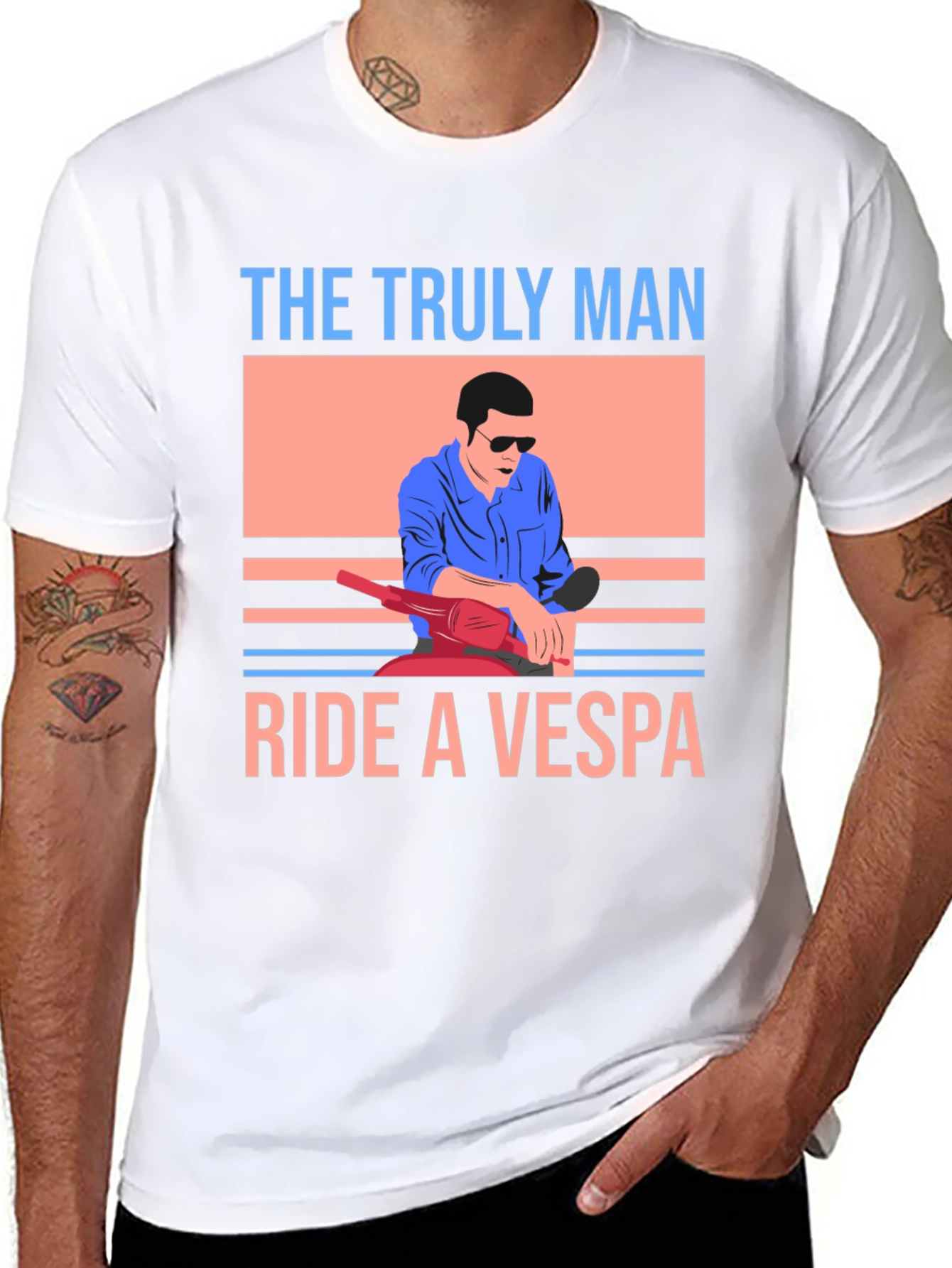 The Truly Man Ride a Vespa T-Shirt