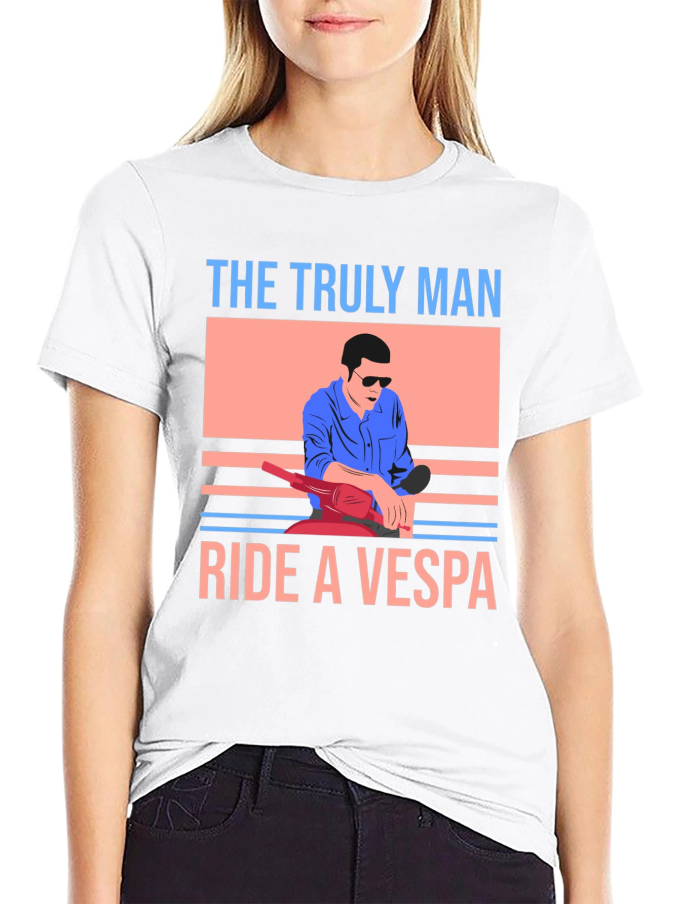 The Truly Man Ride a Vespa T-Shirt
