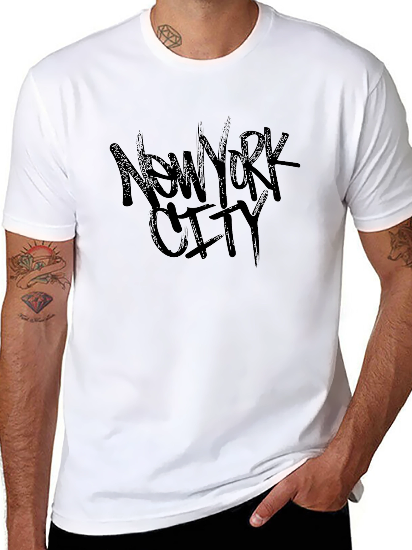 New York City Graphic Tee - Black