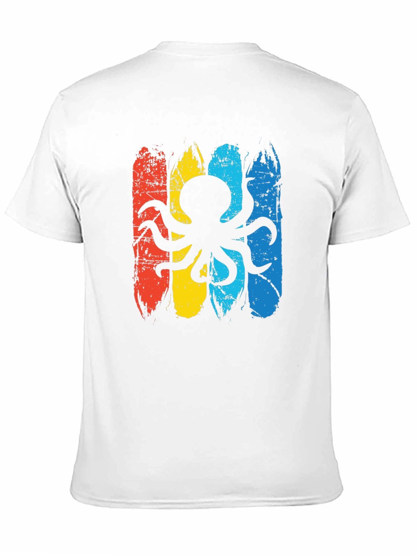 Retro Octopus Graphic T-Shirt - Black