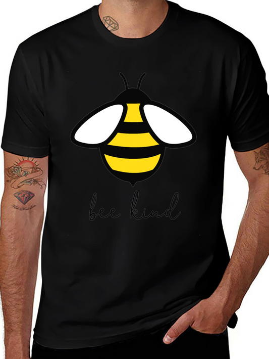 Bee Kind Graphic Tee - Soft Black T-Shirt