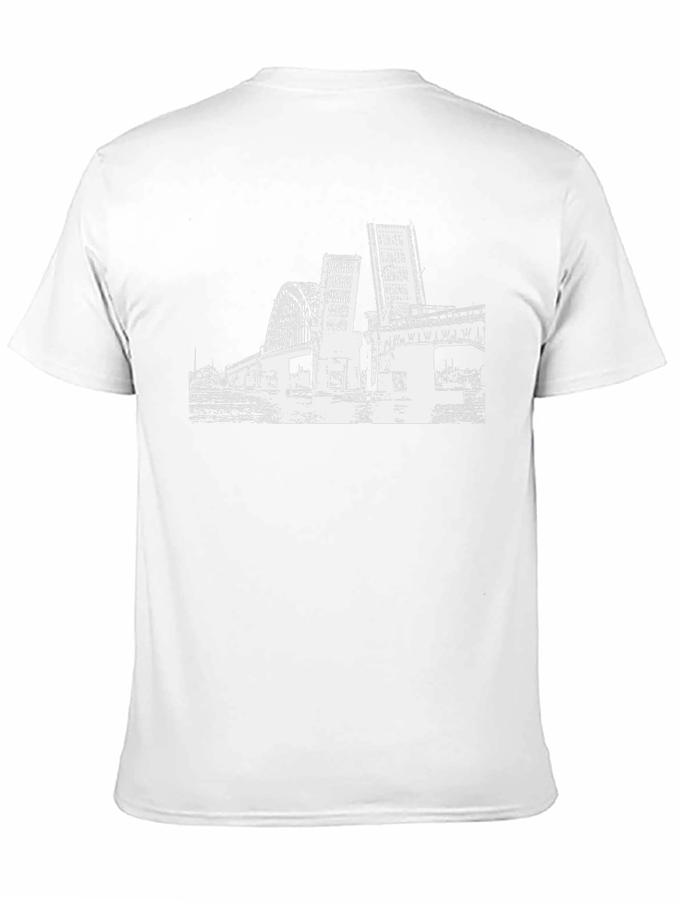 Bridge Graphic Tee - Black Cotton Casual Shirt