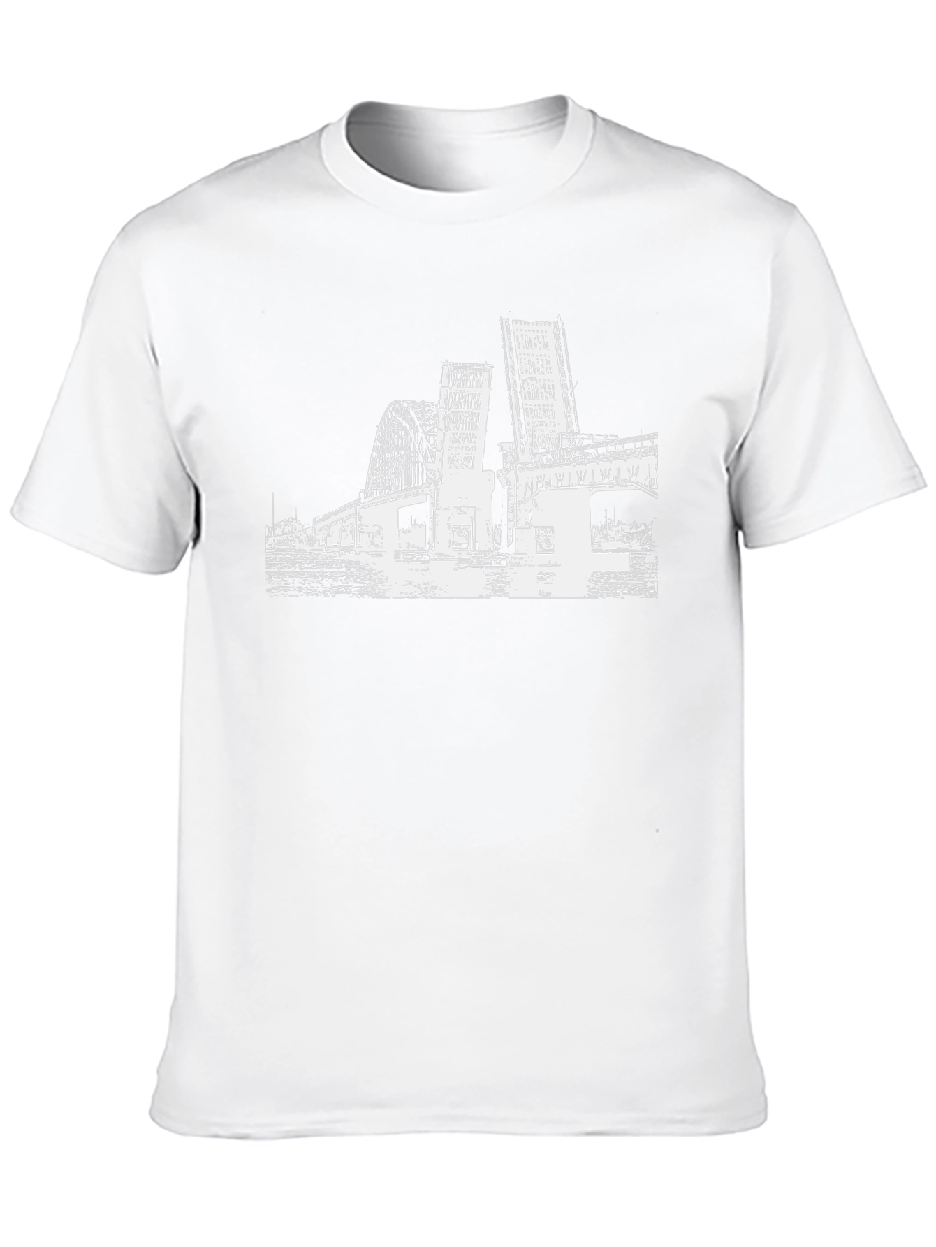 Bridge Graphic Tee - Black Cotton Casual Shirt