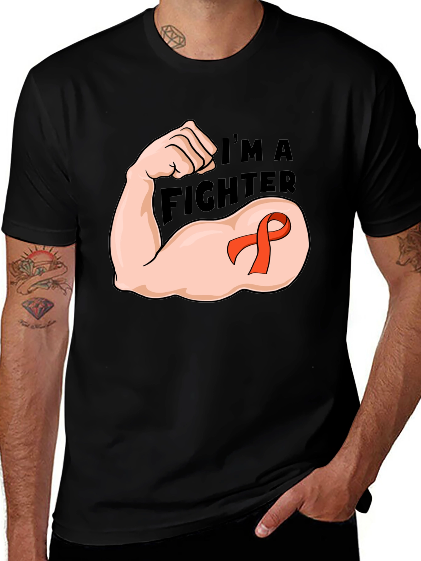 Im A Fighter T-Shirt - Awareness Ribbon Graphic Tee