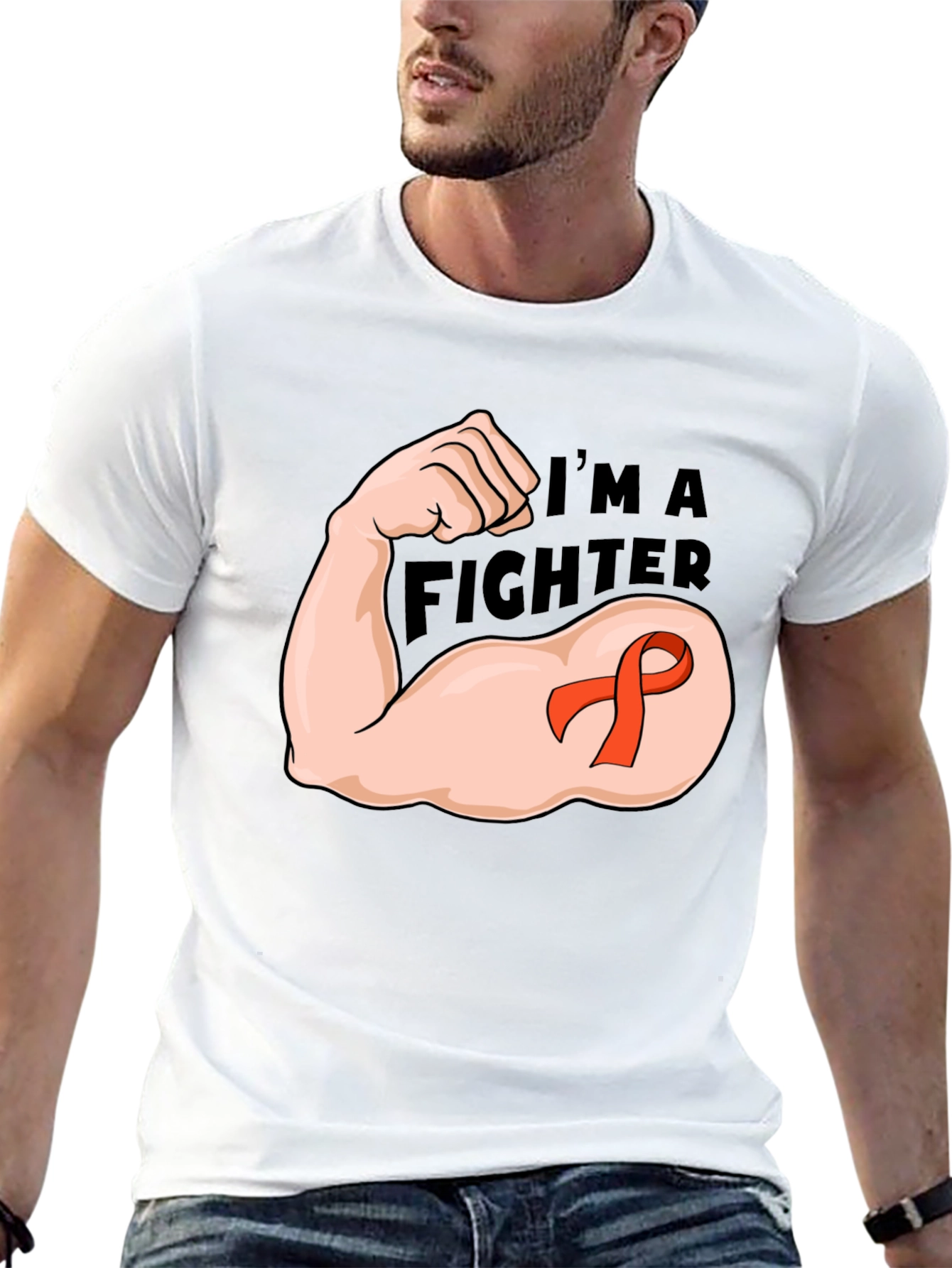 Im A Fighter T-Shirt - Awareness Ribbon Graphic Tee