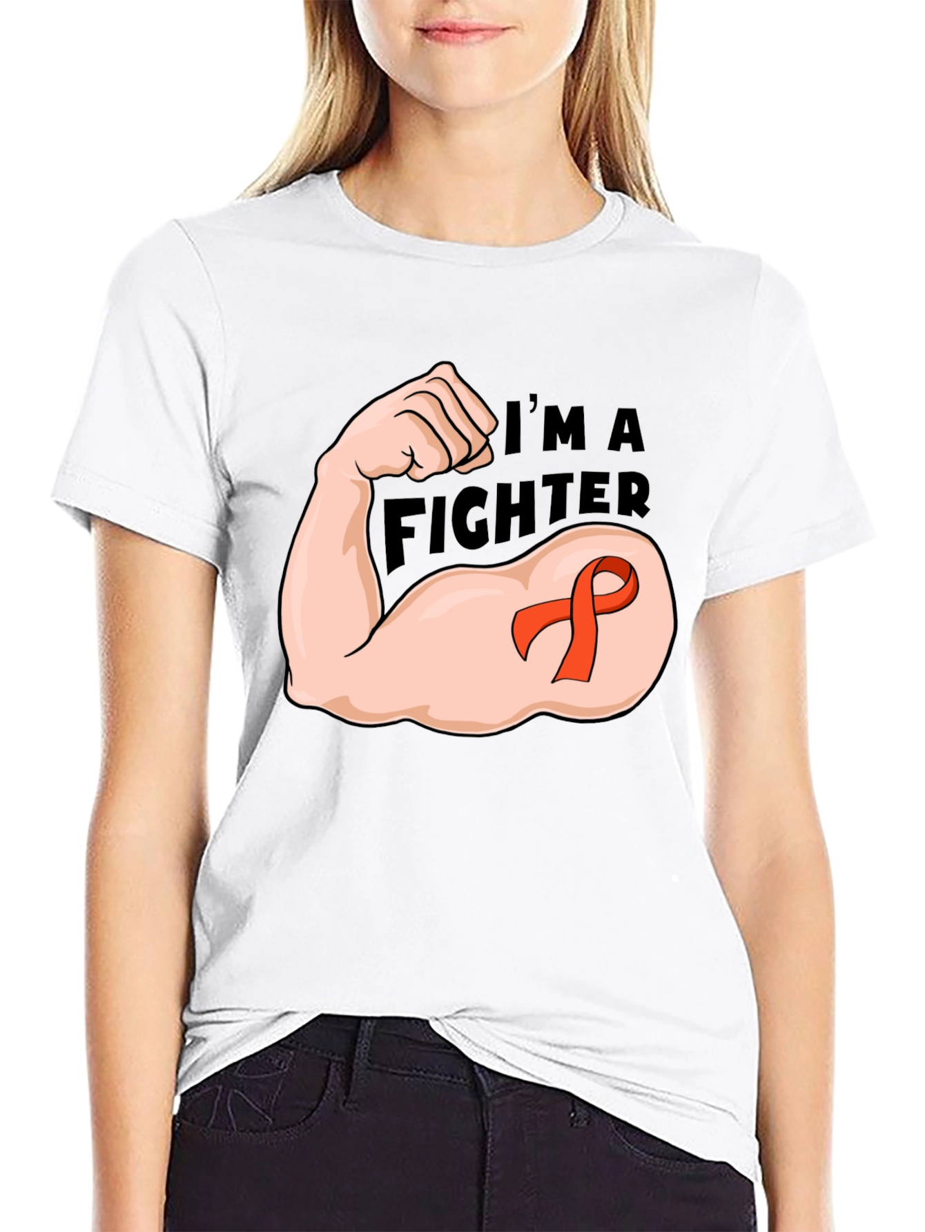 Im A Fighter T-Shirt - Awareness Ribbon Graphic Tee