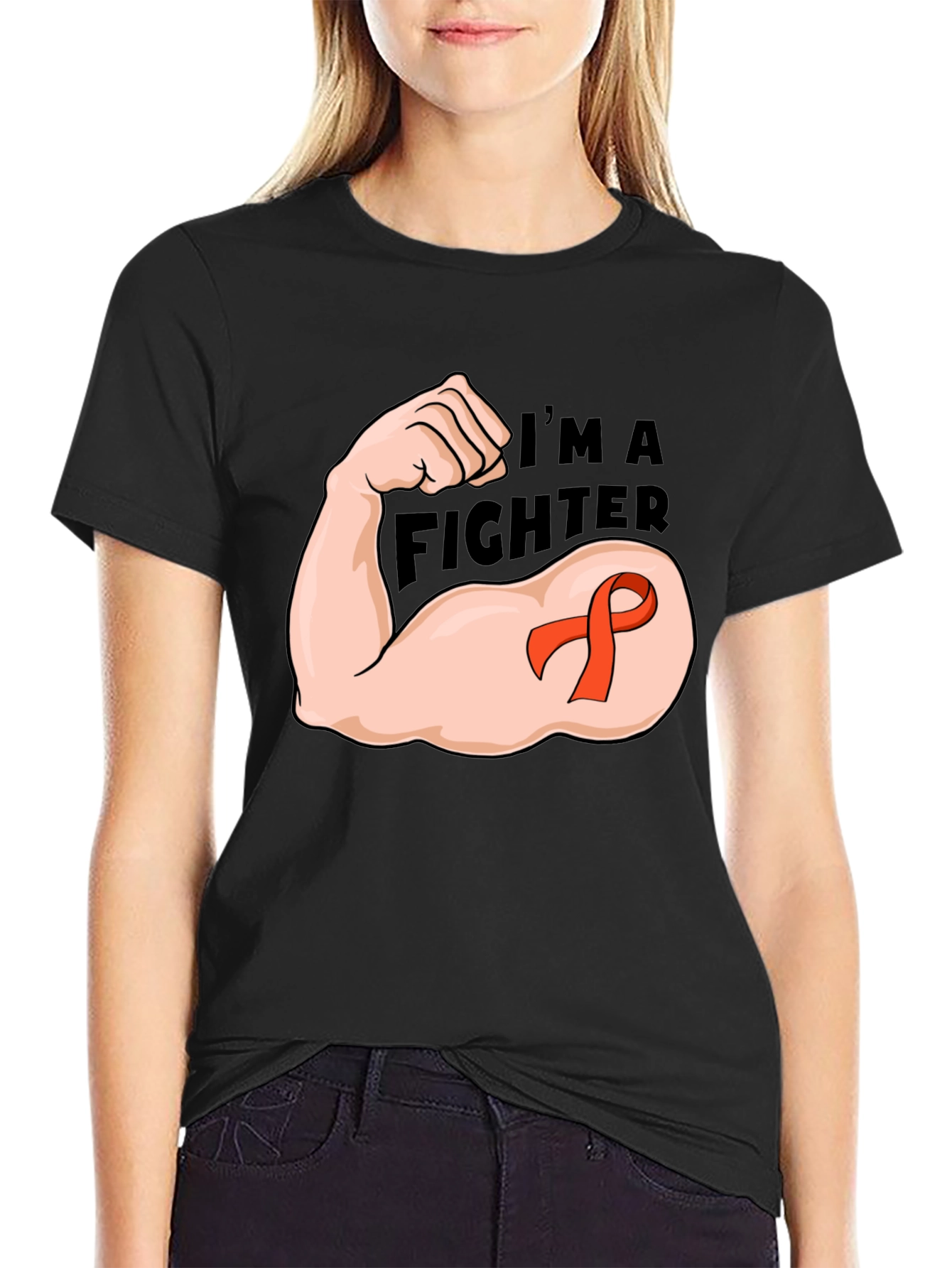 Im A Fighter T-Shirt - Awareness Ribbon Graphic Tee