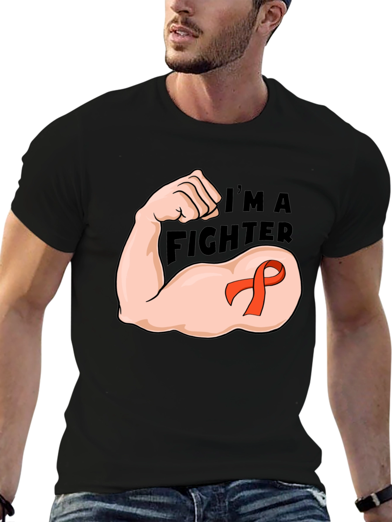 Im A Fighter T-Shirt - Awareness Ribbon Graphic Tee