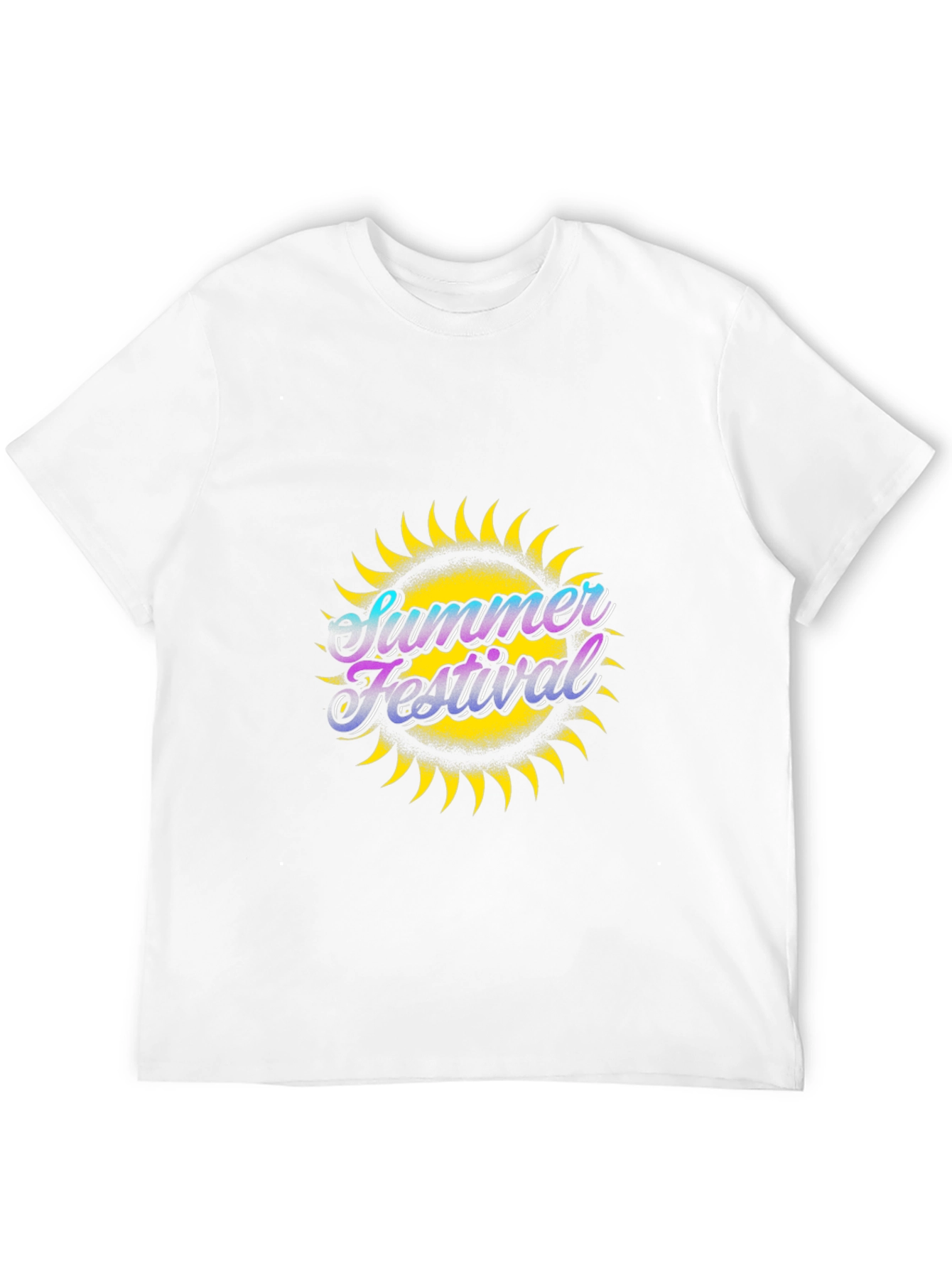 Summer Festival Graphic Black T-Shirt