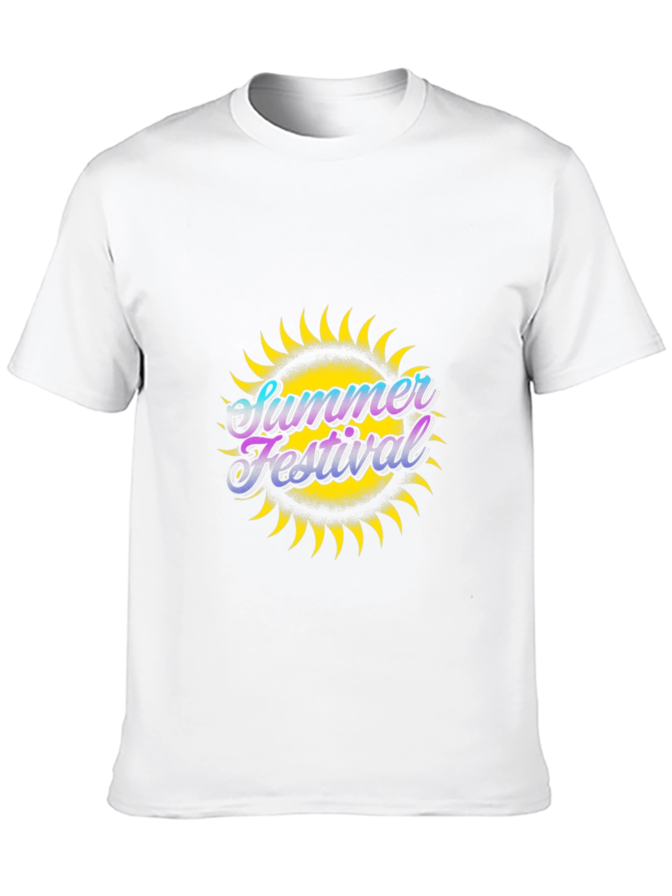 Summer Festival Graphic Black T-Shirt