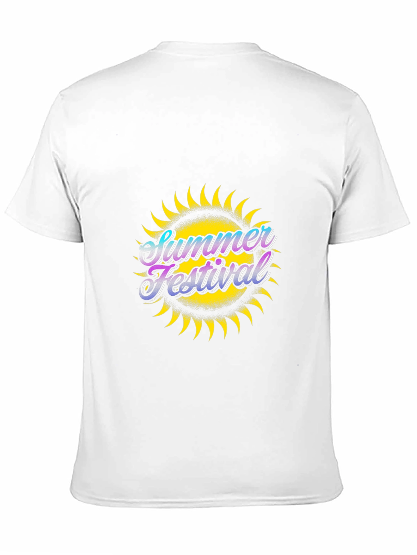 Summer Festival Graphic Black T-Shirt