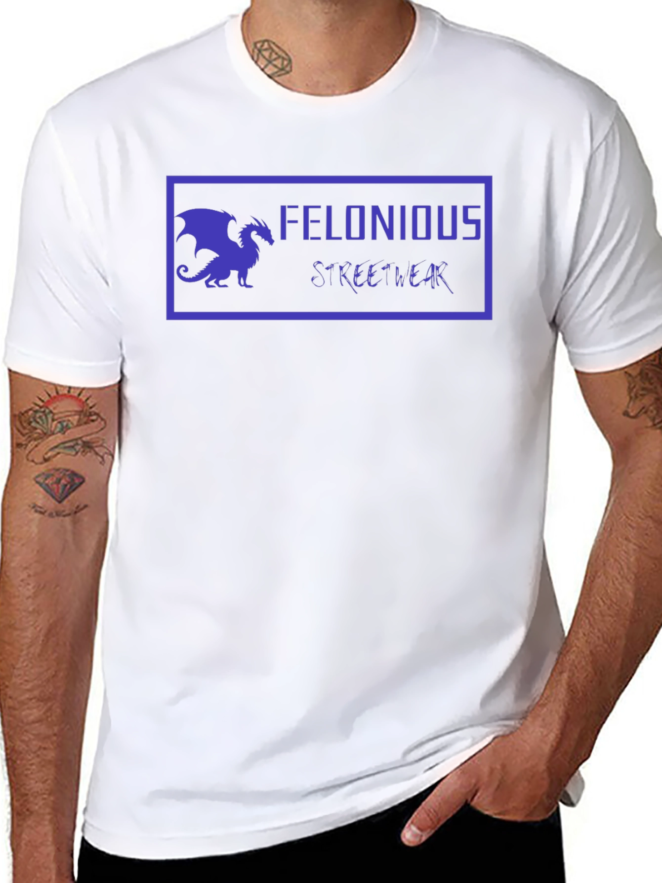 Felonious Streetwear Dragon Graphic T-Shirt