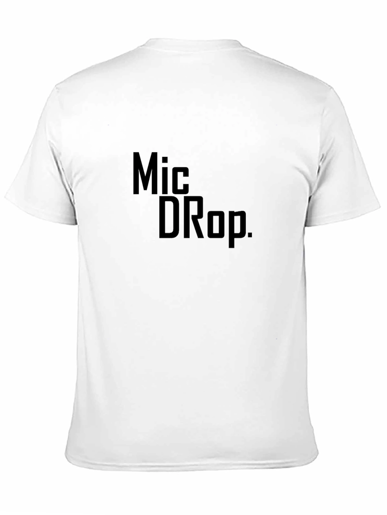 Mic Drop Graphic Tee - Trendy Black T-Shirt