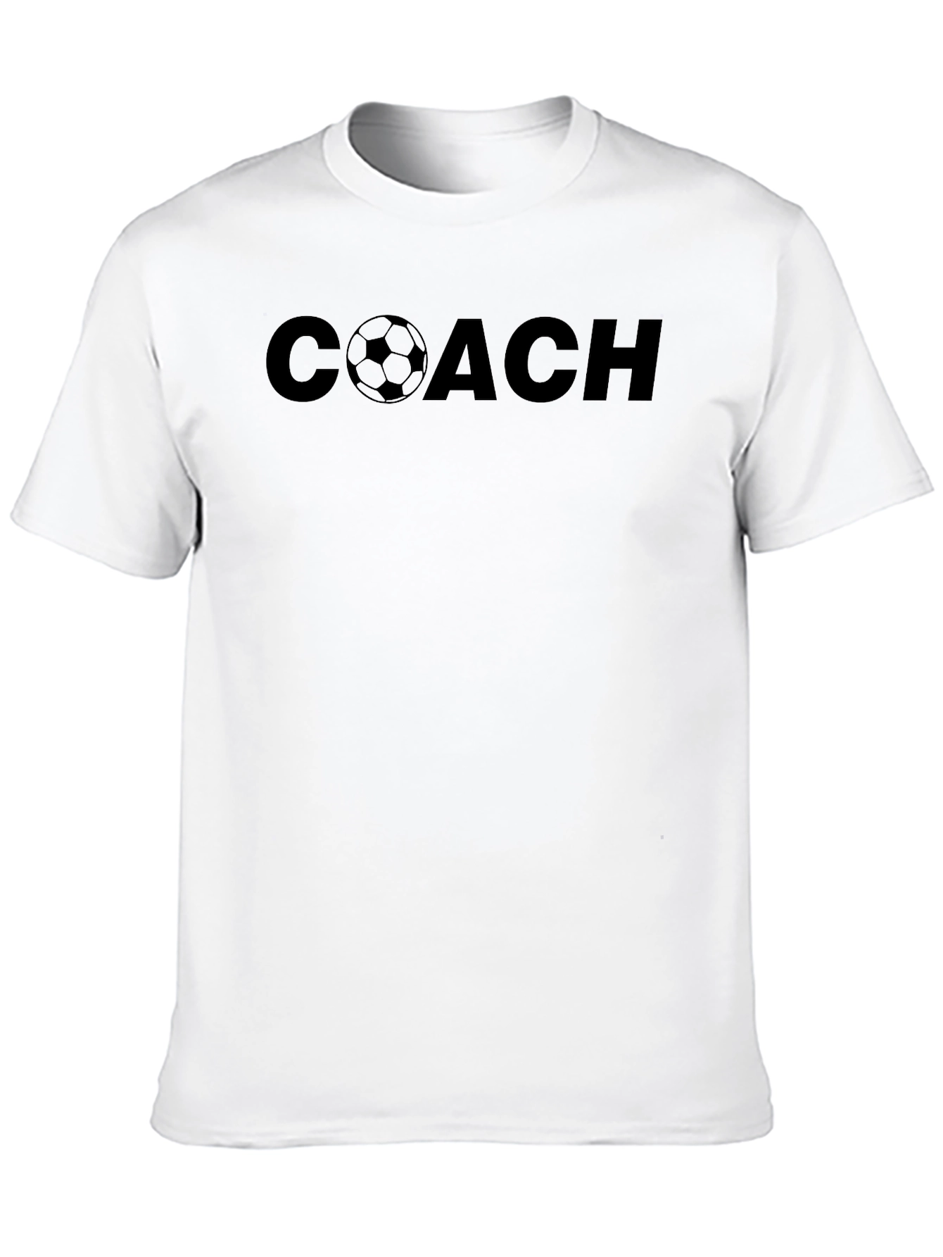 Coach Soccer T-Shirt - Black Graphic Tee