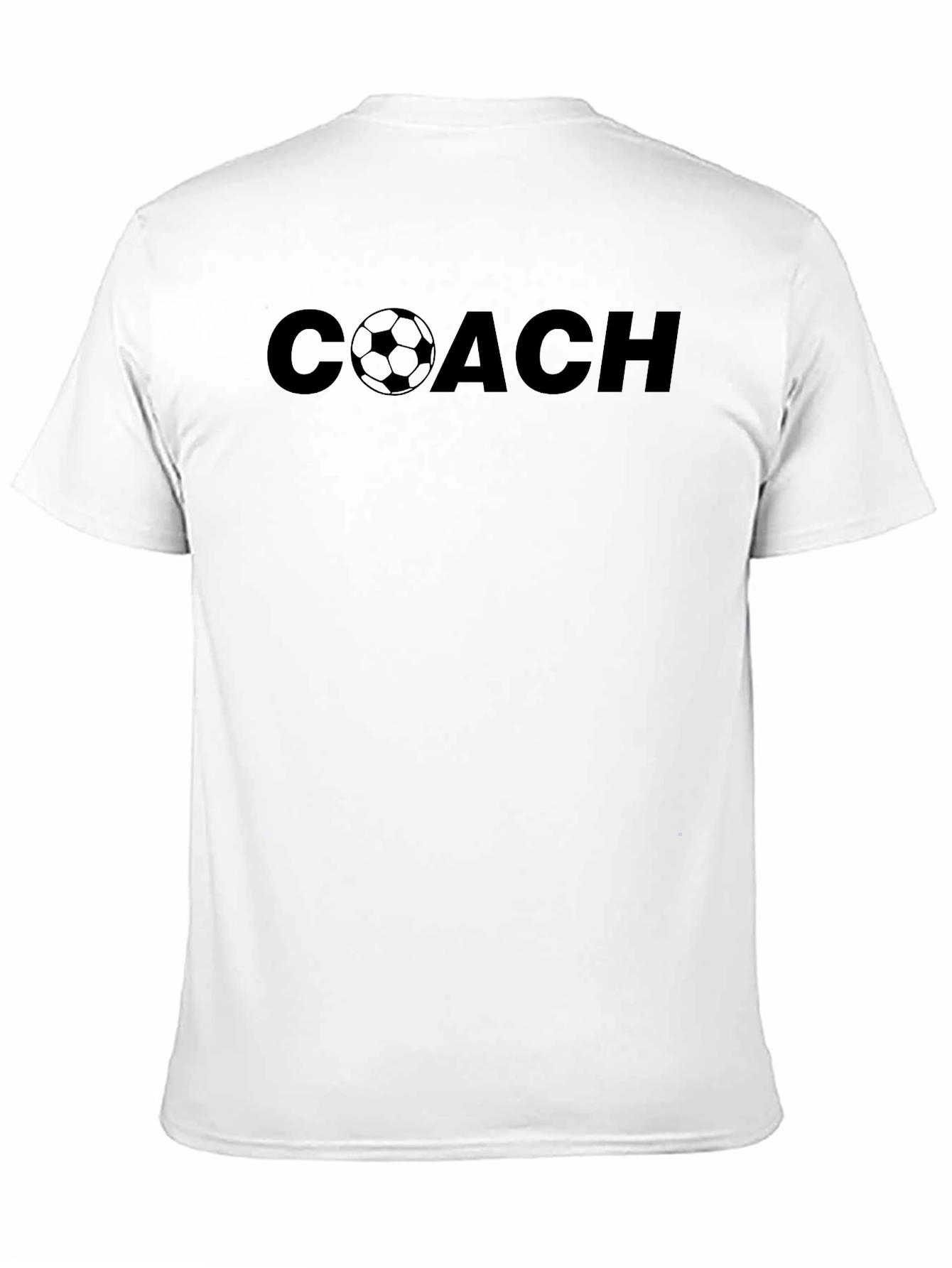 Coach Soccer T-Shirt - Black Graphic Tee