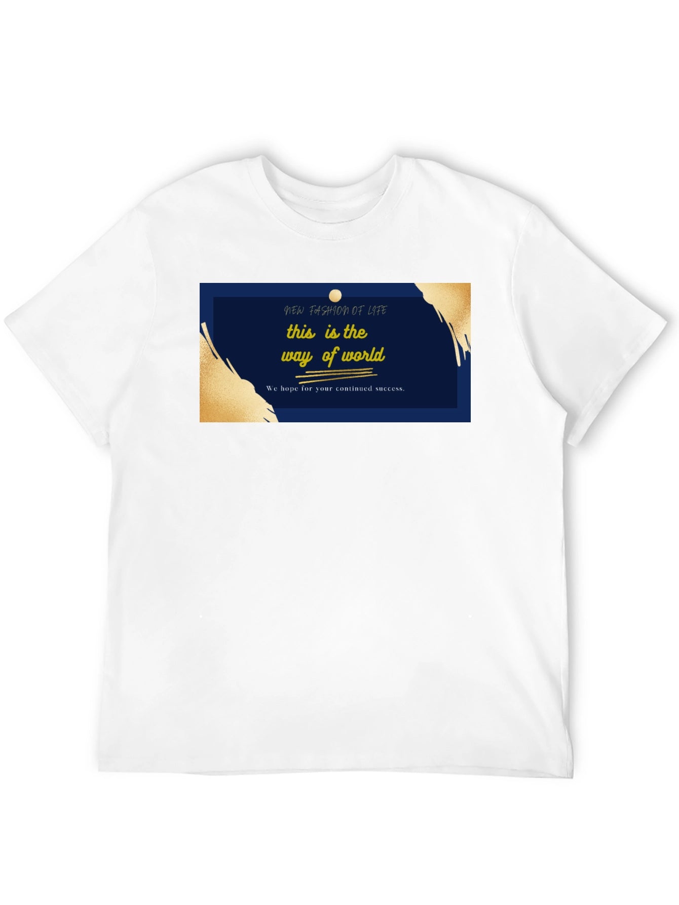 Stylish Black T-Shirt with New Fashion of Life Graphic
