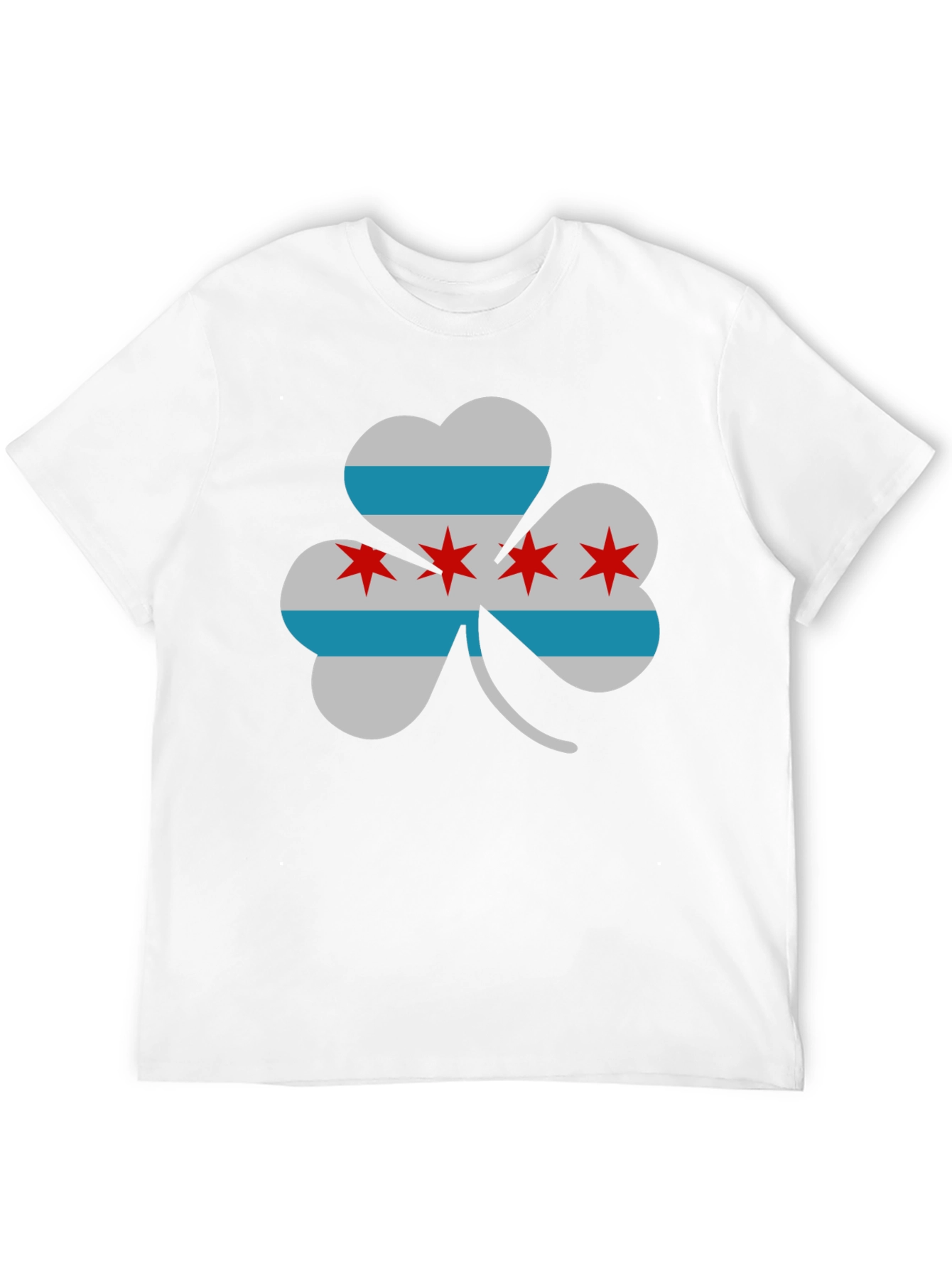 Chicago Flag Shamrock T-Shirt - Lucky Irish Pride!