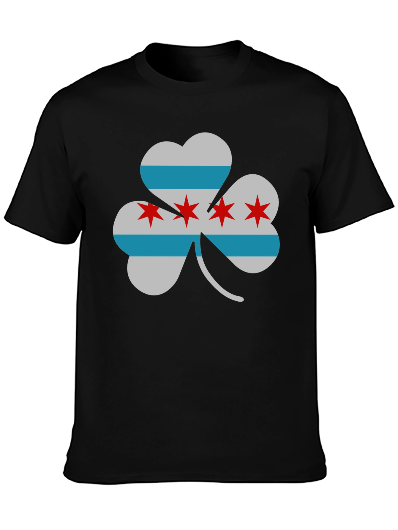 Chicago Flag Shamrock T-Shirt - Lucky Irish Pride!