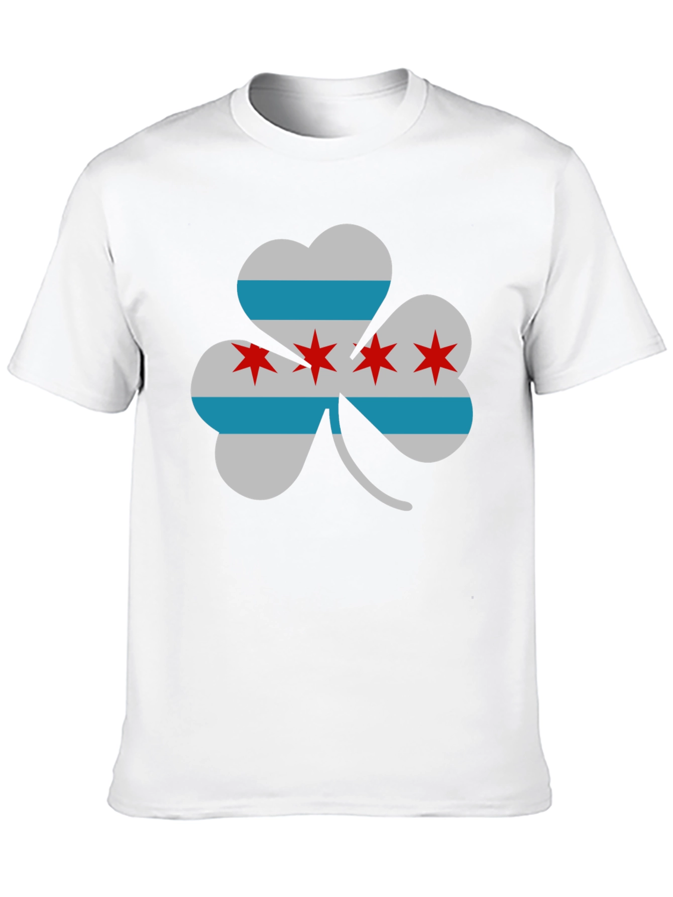 Chicago Flag Shamrock T-Shirt - Lucky Irish Pride!