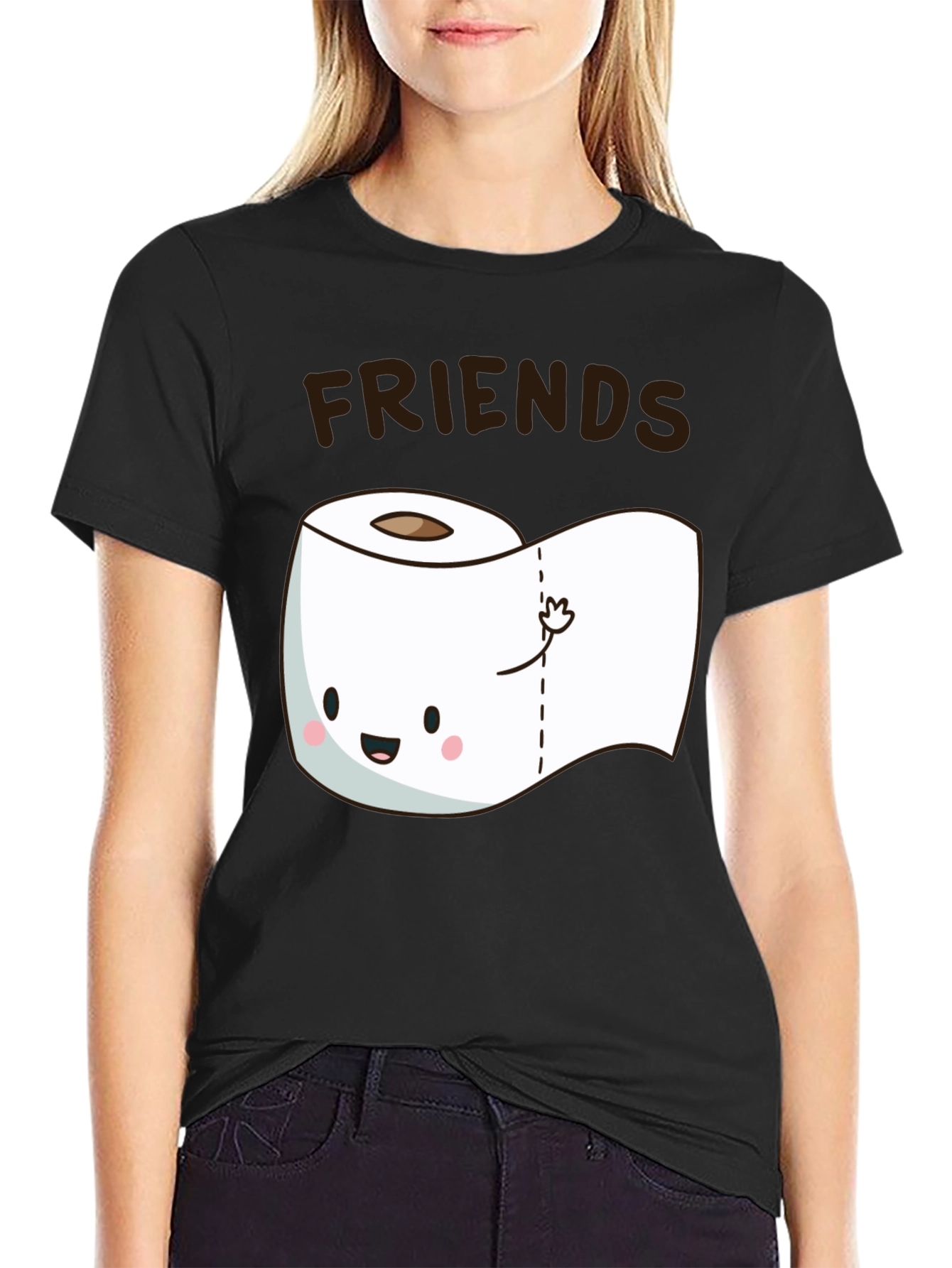 Funny Friends Toilet Paper Graphic Tee