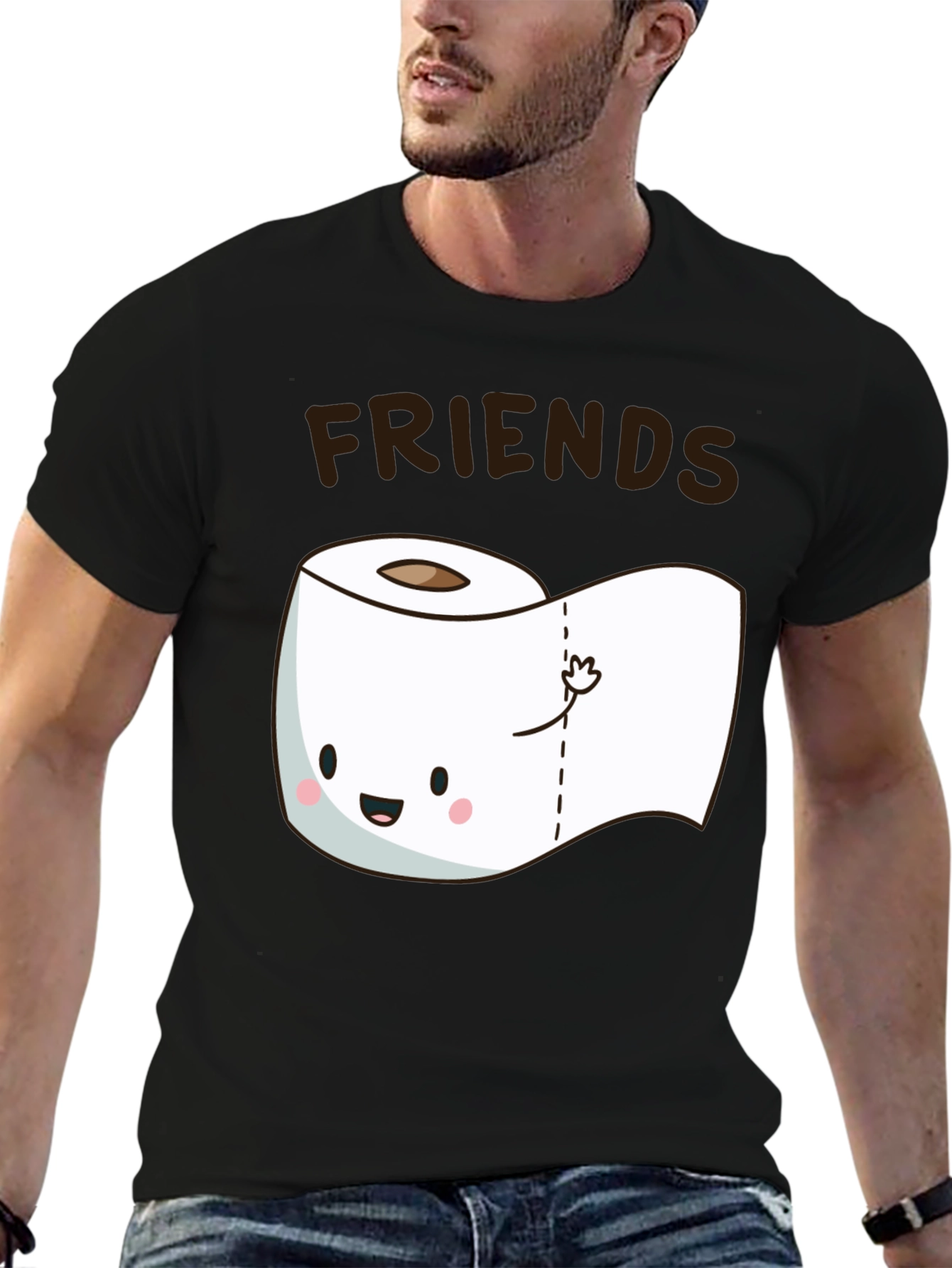 Funny Friends Toilet Paper Graphic Tee
